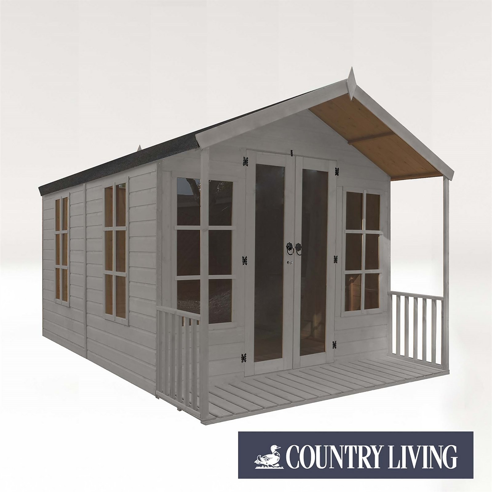 Photo of Country Living Tuxford 12 X 8ft Premium Traditional Summerhouse Painted + Installation - Thorpe Towers