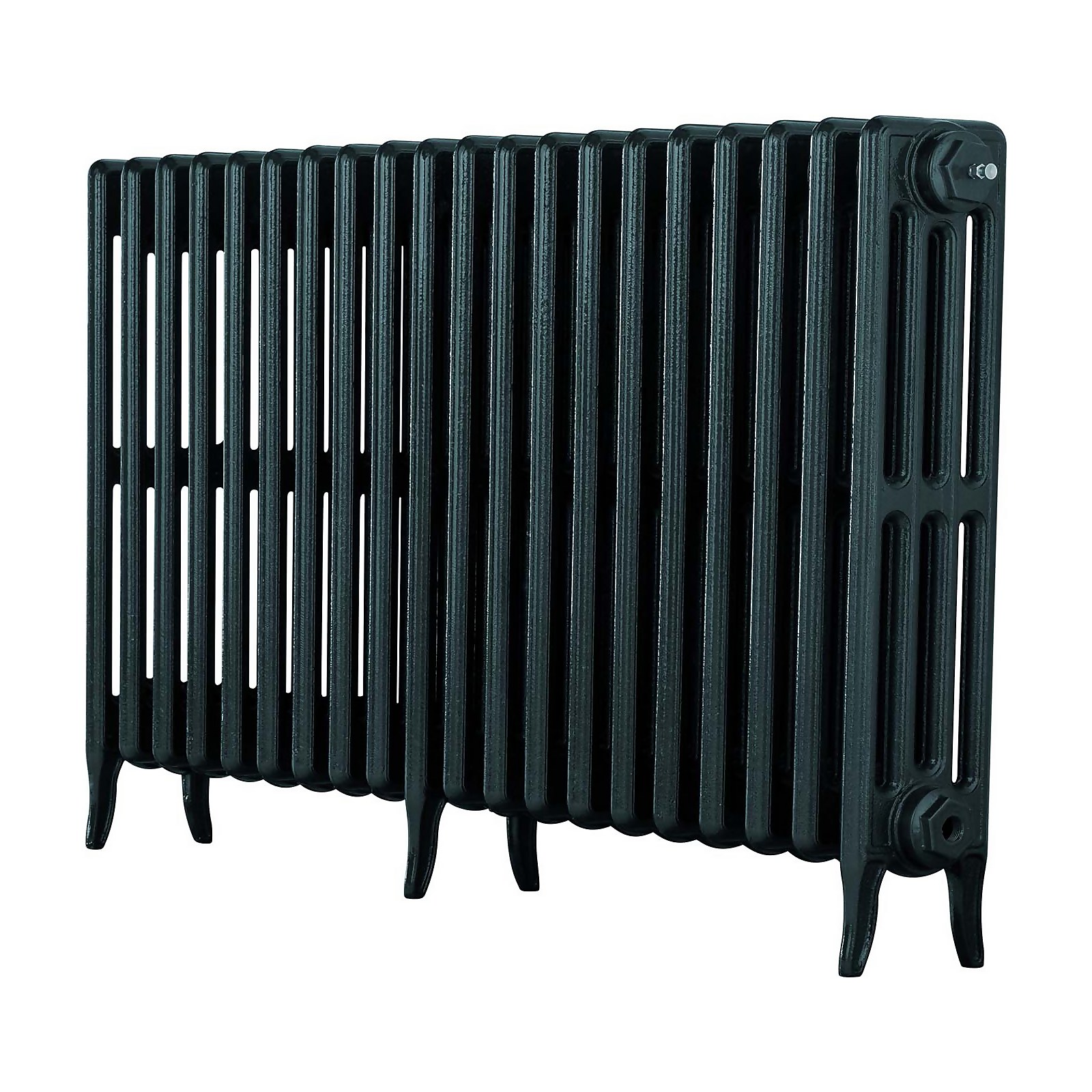 Photo of Arroll 4 Column Cast Iron Radiator 1114 X 660 - Anthracite