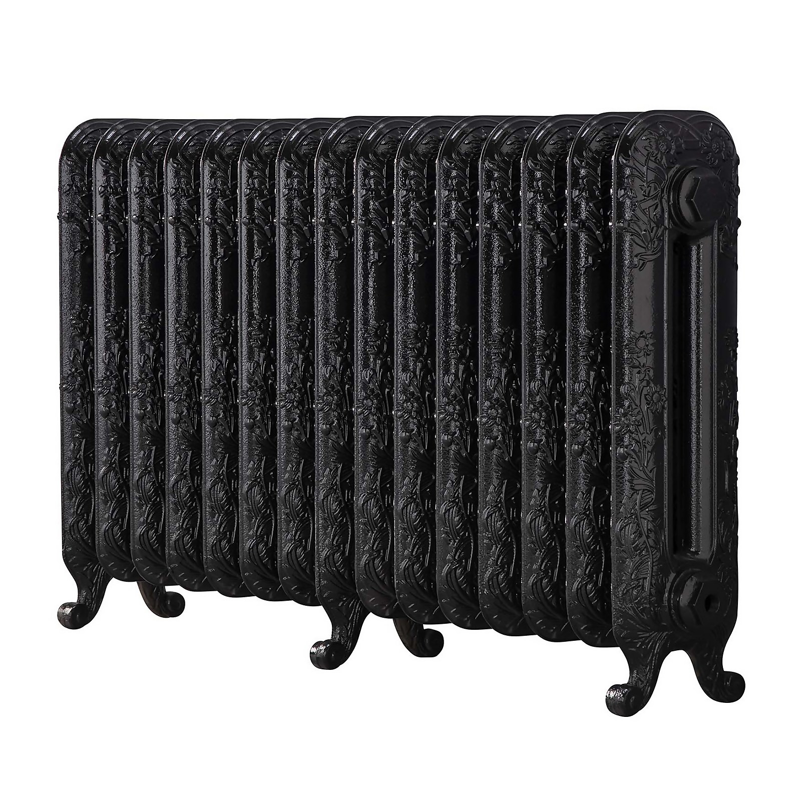 Photo of Arroll Cast Iron Radiator 1009 X 600 - Black