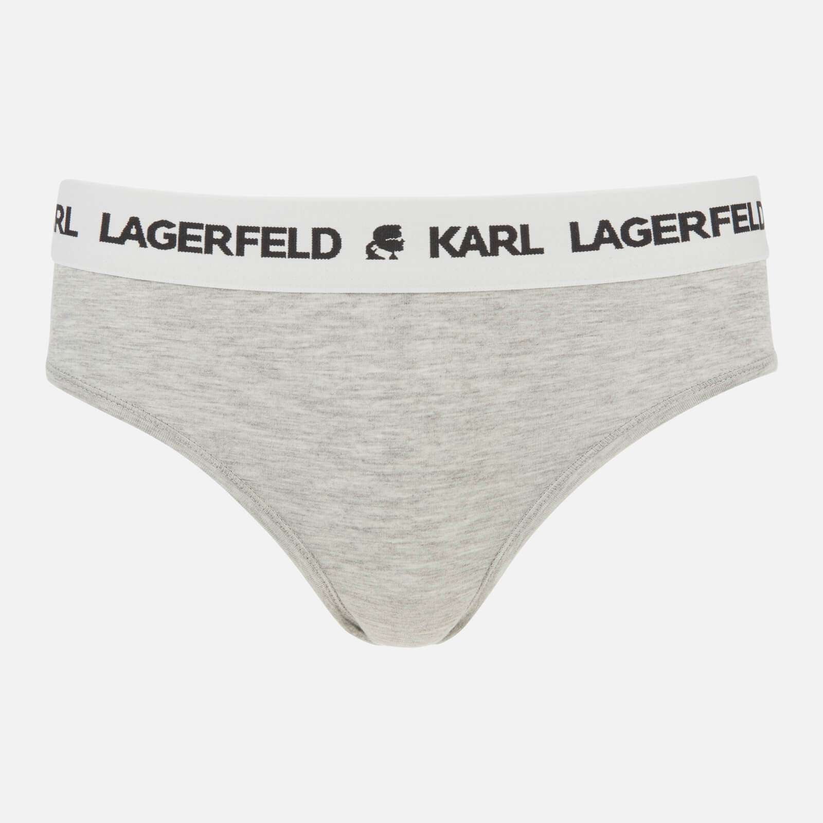 KARL LAGERFELD Women's Logo Hipster - Grey Melange - XS