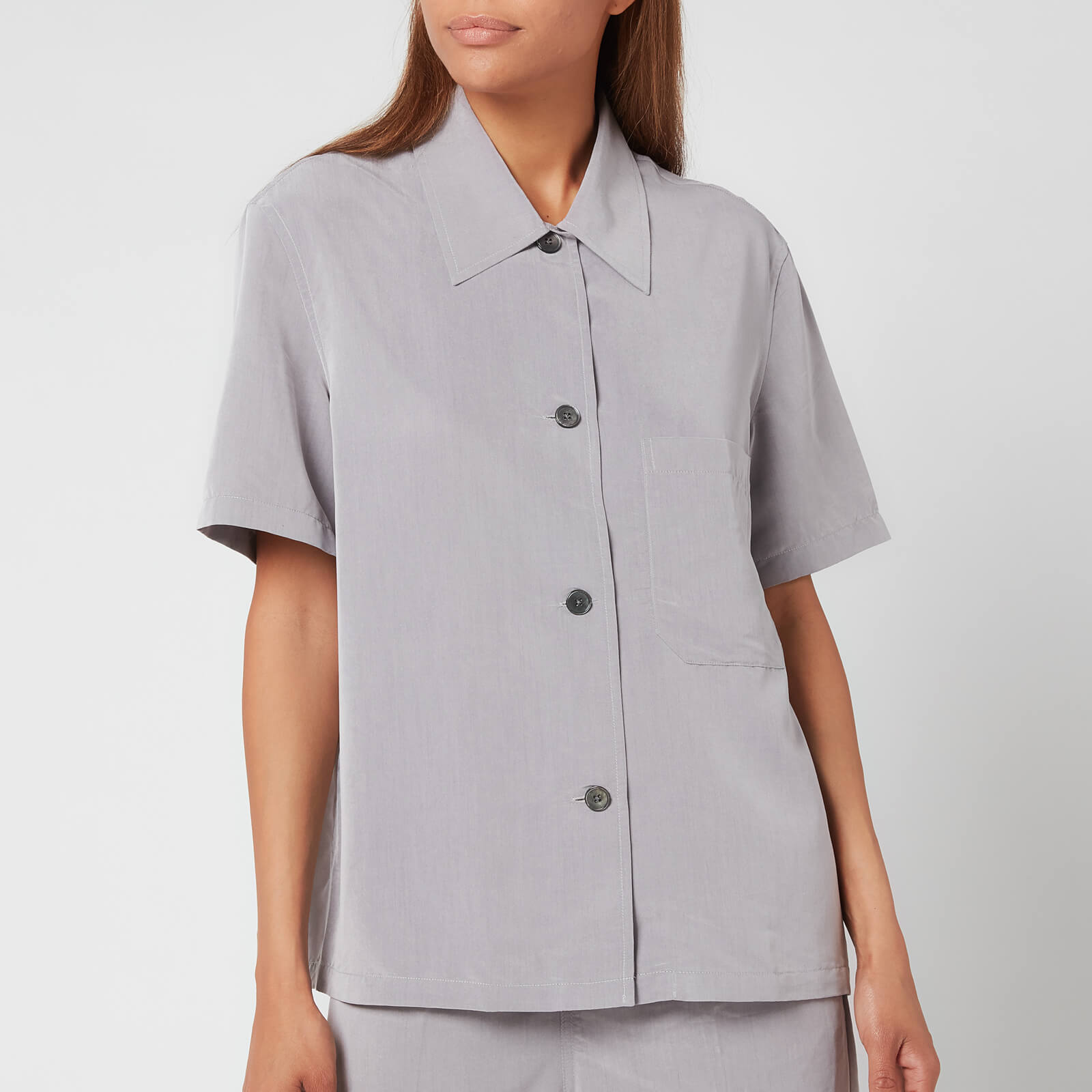 Our Legacy Women's Short Sleeve Square Shirt - Grey - FR 36/UK 8