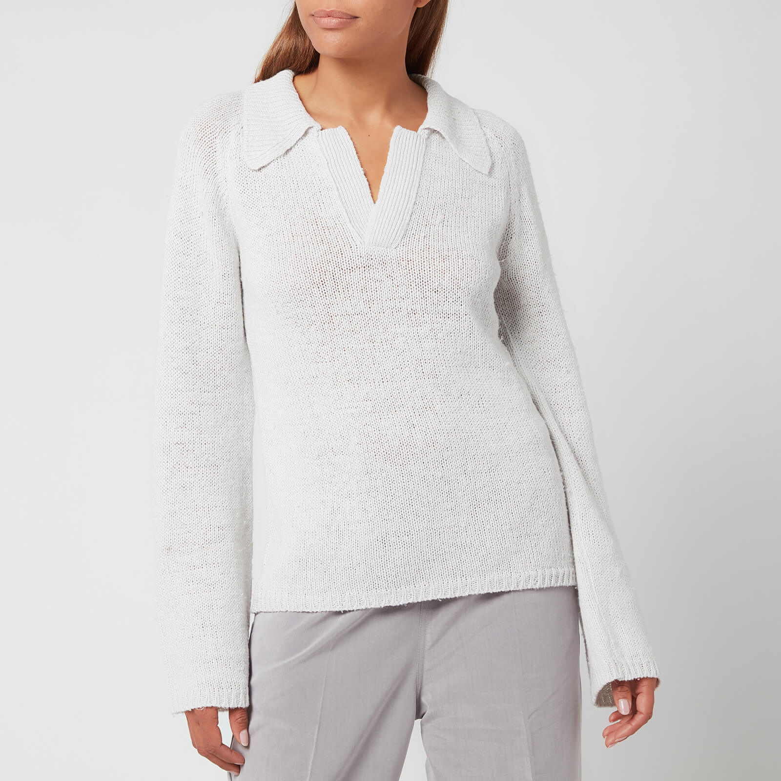Our Legacy Women's Knitted Polo Longsleeve - White - S