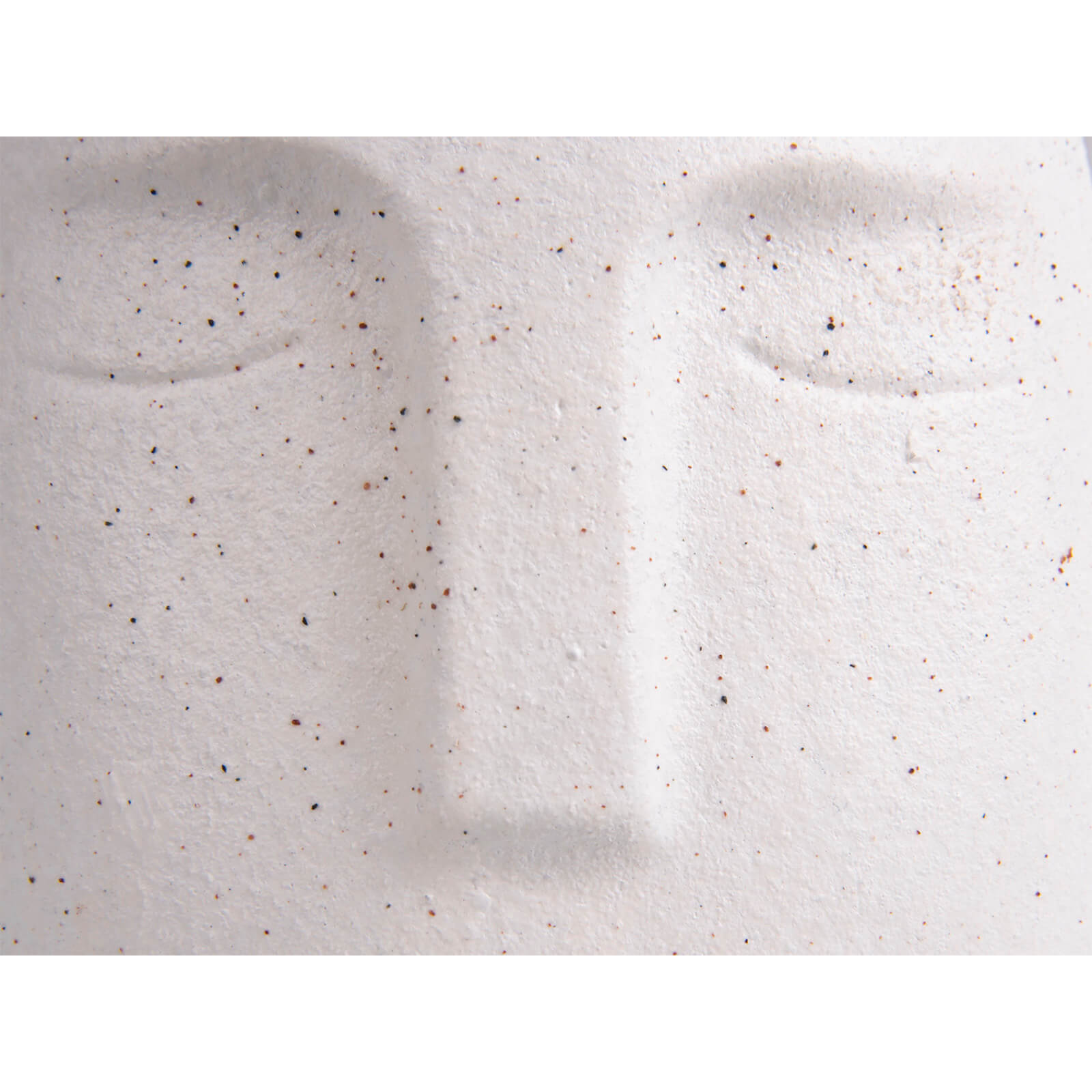 White Cement Face Plant Pot