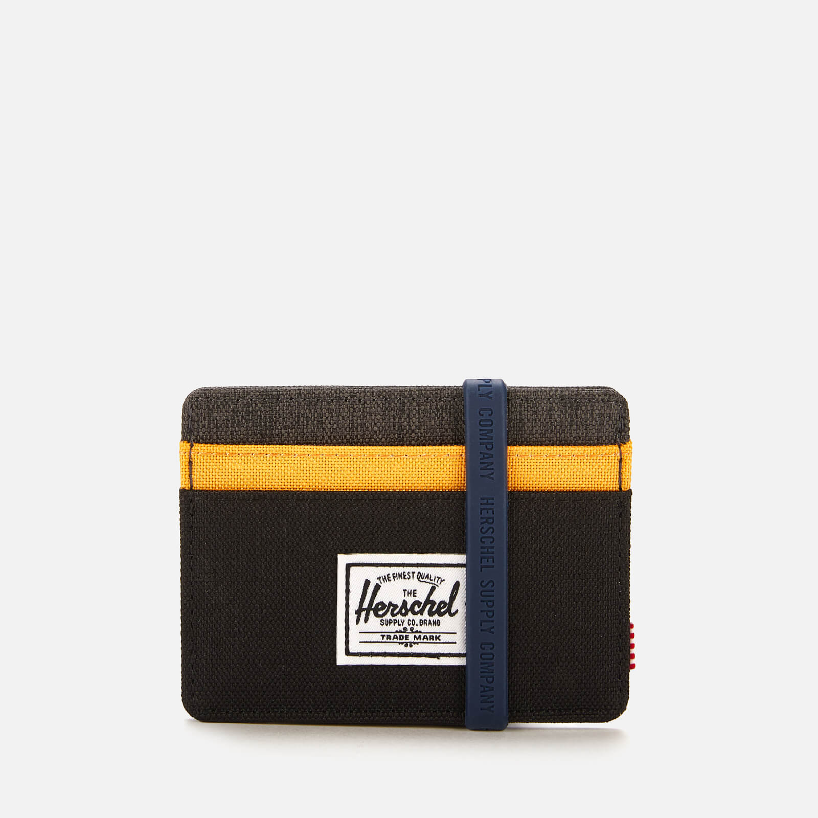 Herschel Supply Co. Men's Charlie Card Wallet - Black/Blazing Orange