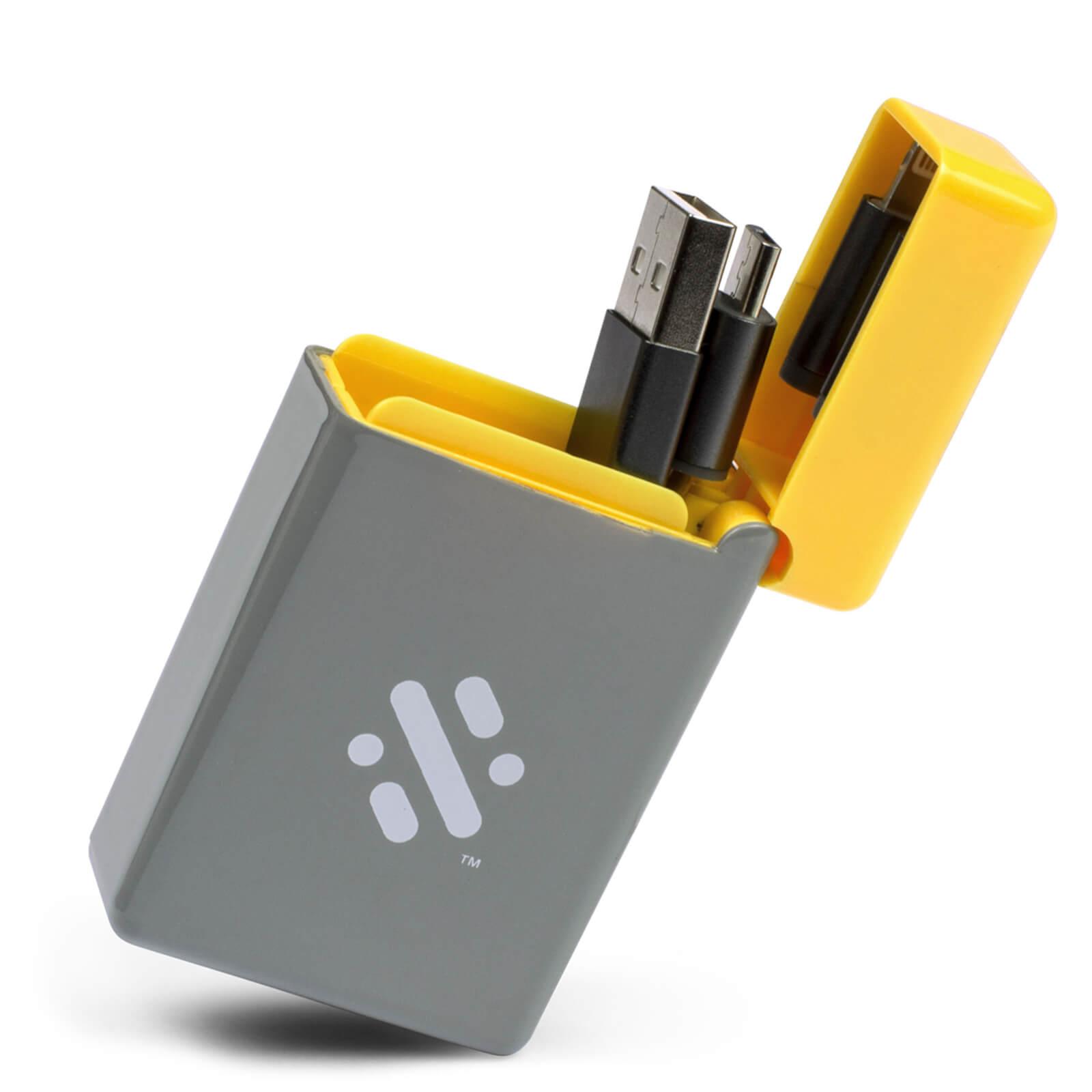 Flip - Retractable 3-in-1 Charge Cable - Yellow
