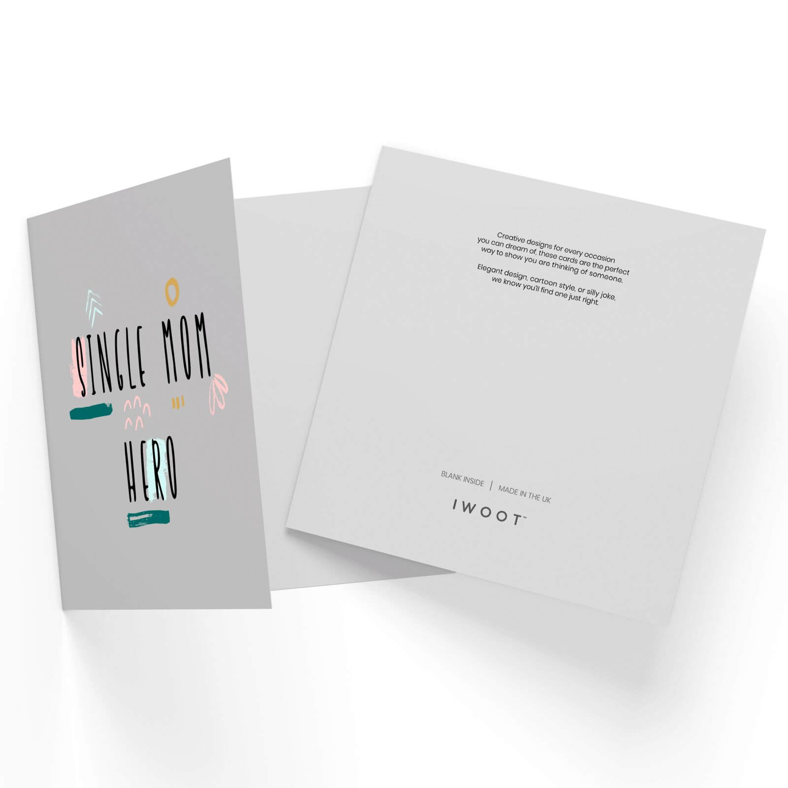 Single Mom Hero Square Greetings Card (14.8cm x 14.8cm)