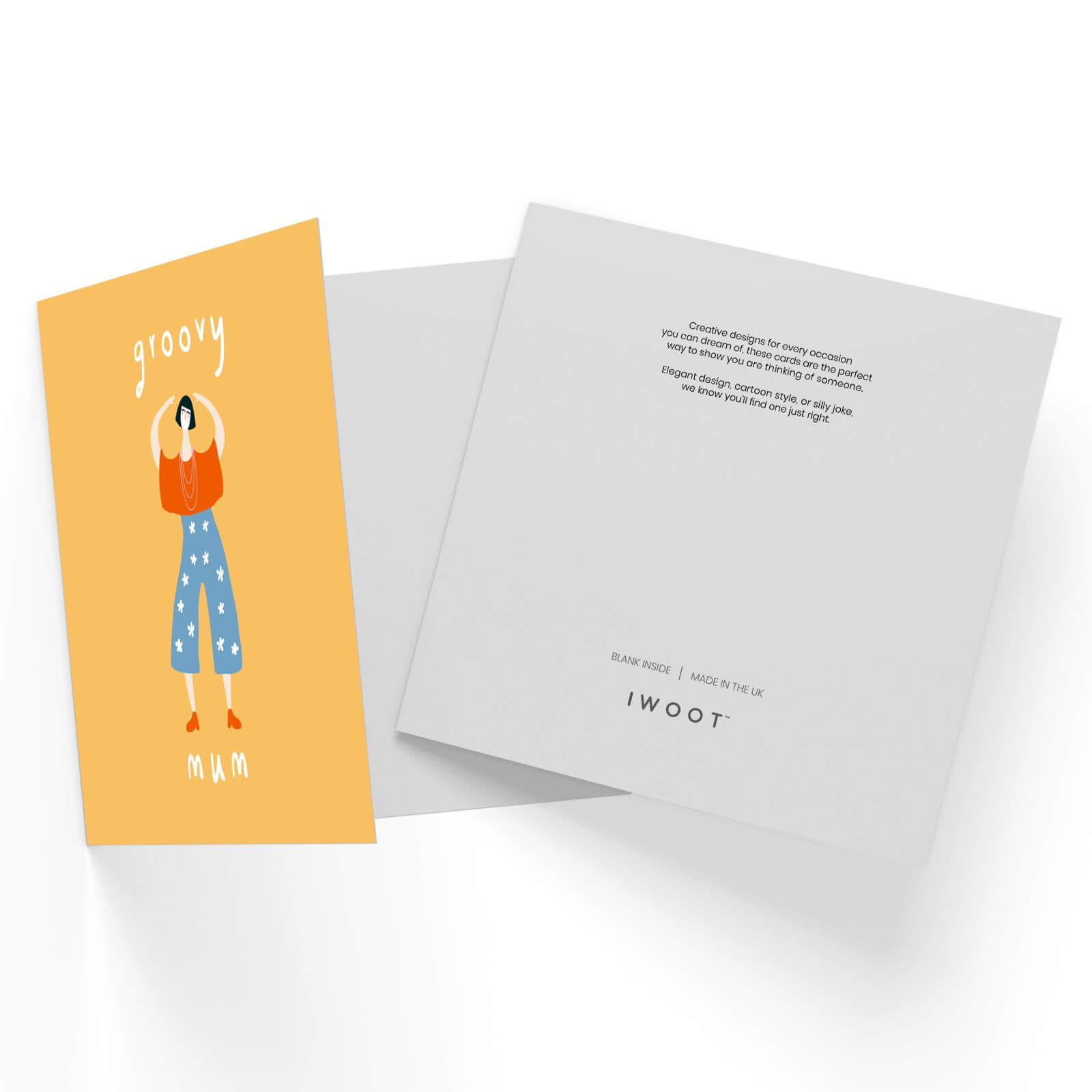 Groovy Mum Square Greetings Card (14.8cm x 14.8cm)