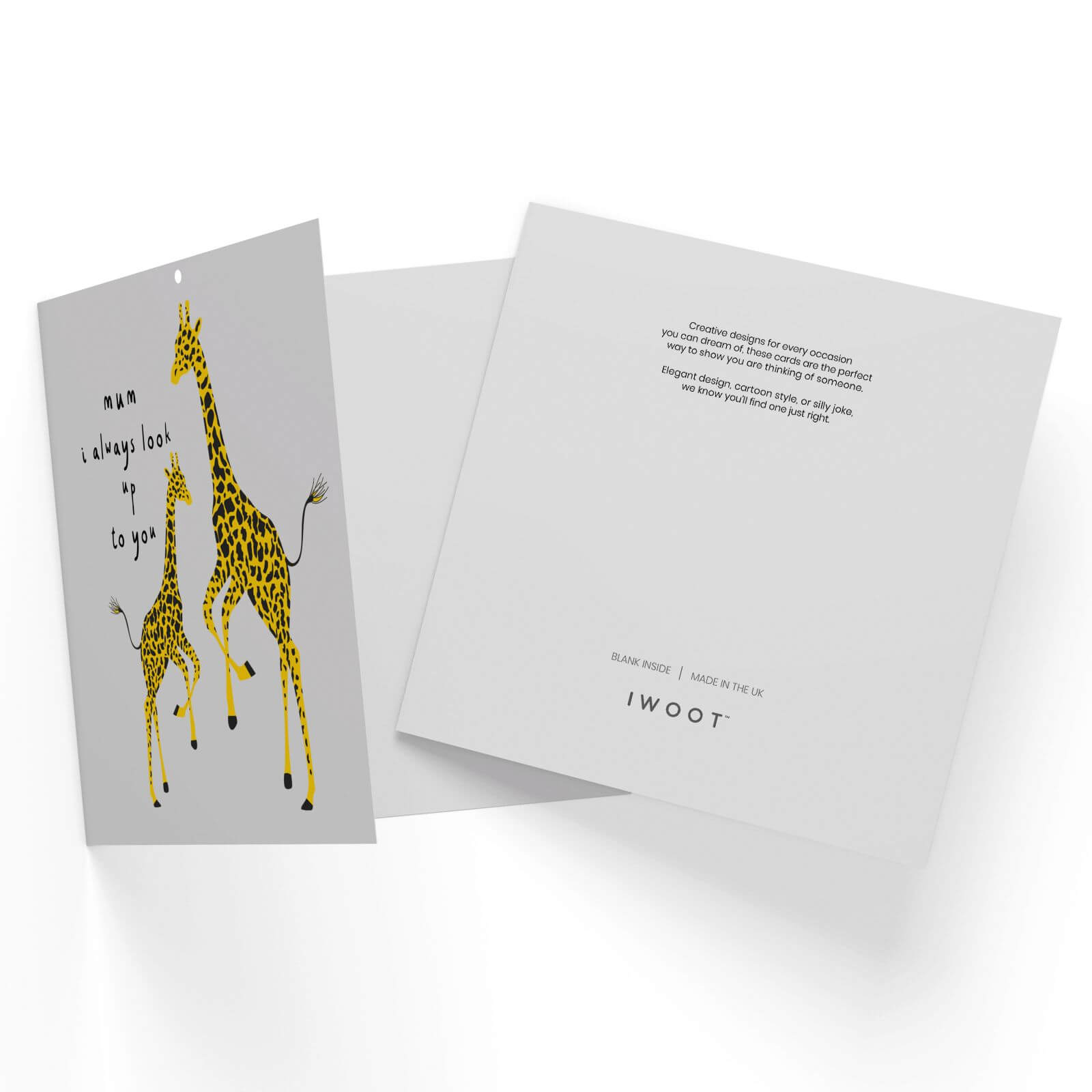 Mothers Day Giraffes Square Greetings Card (14.8cm x 14.8cm)