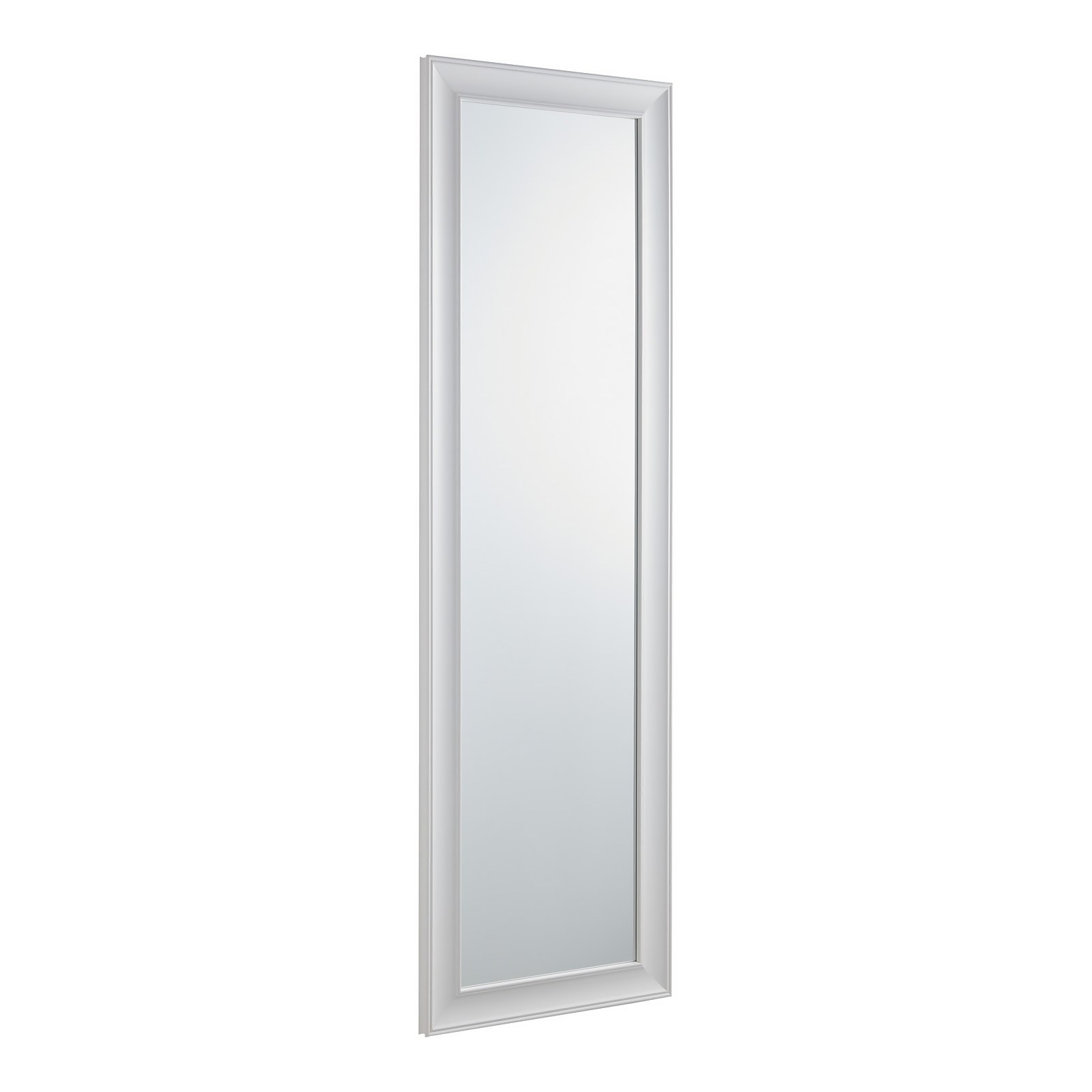 Photo of Coldrake Framed Mirror - White - 41x131cm