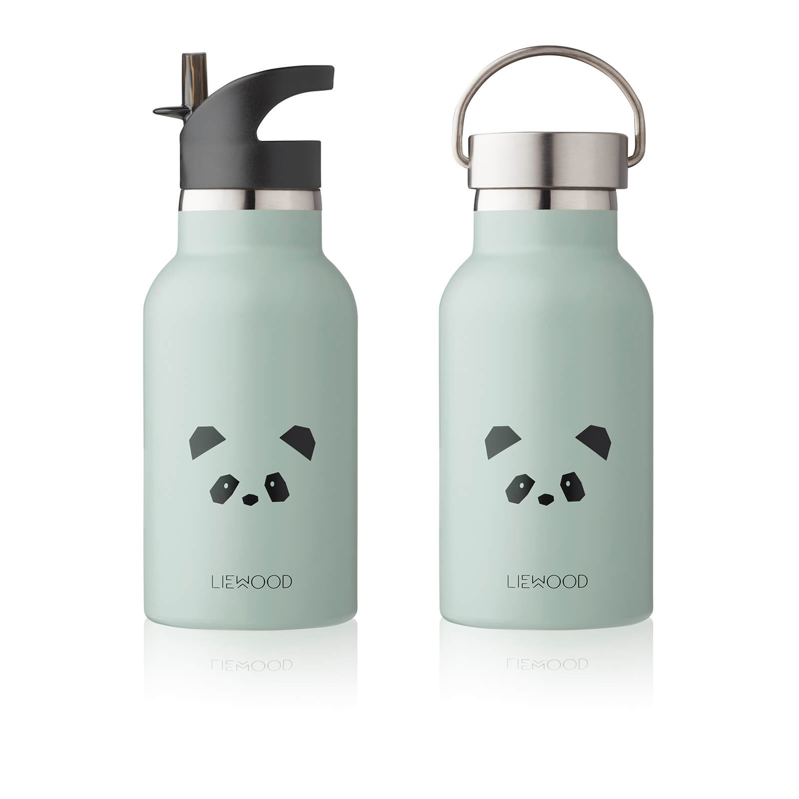 Liewood Anker Kids' Water Bottle - Panda Peppermint
