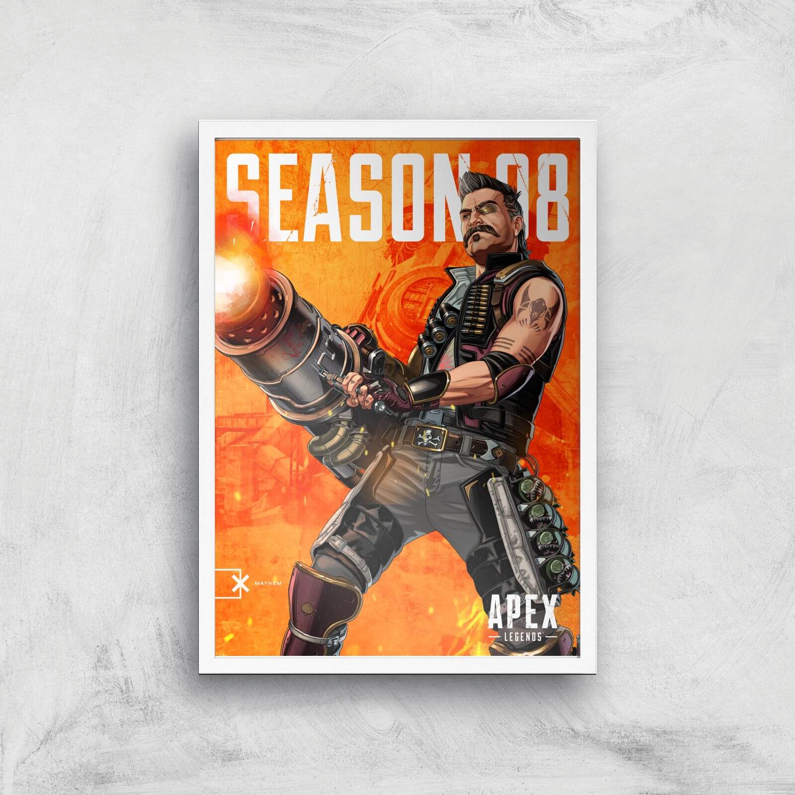 Apex Legends Fuse Giclee Art Print - A3 - White Frame