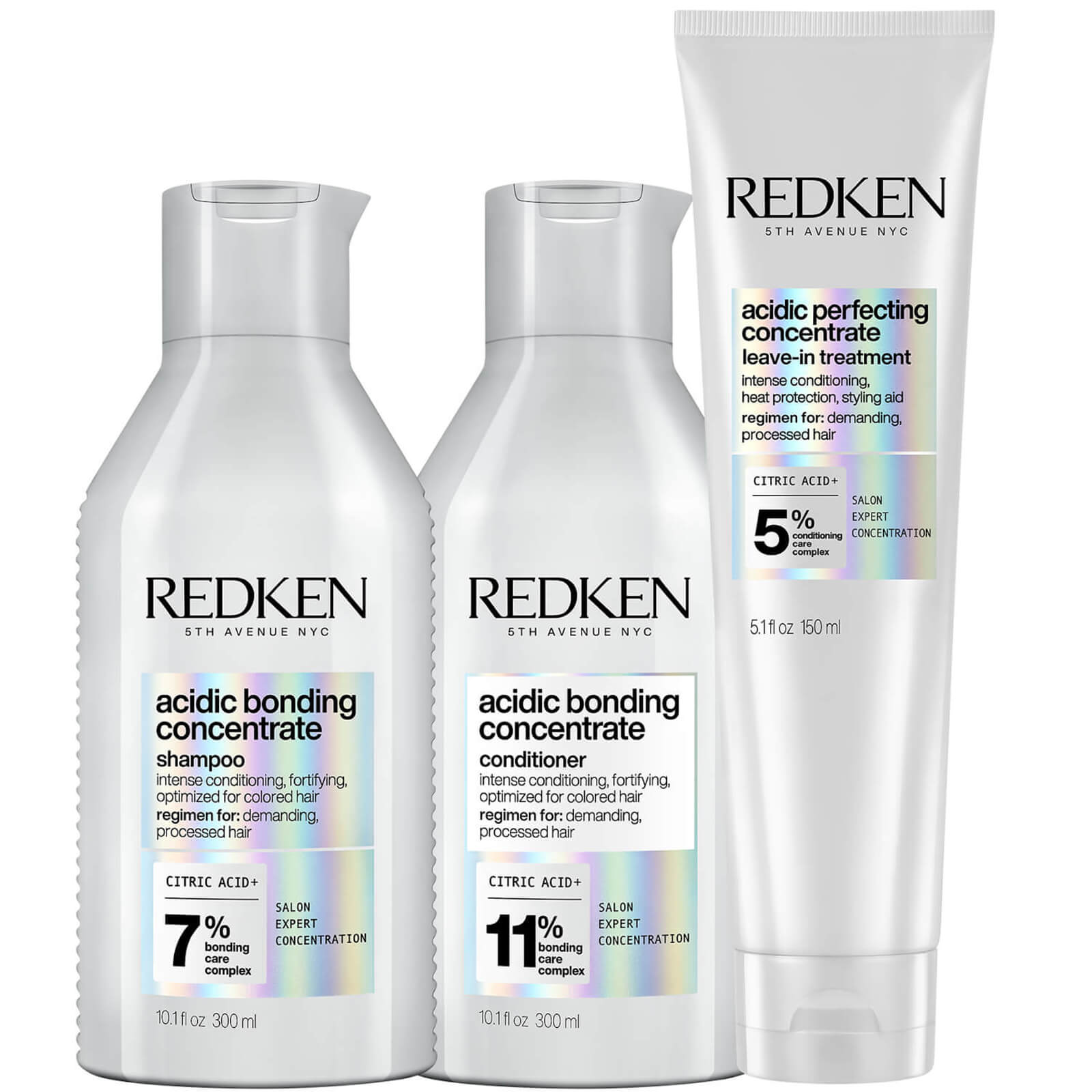 Photos - Hair Product Redken Acidic Bonding Concentrate Shampoo, Conditioner and Leave-in Treatm 