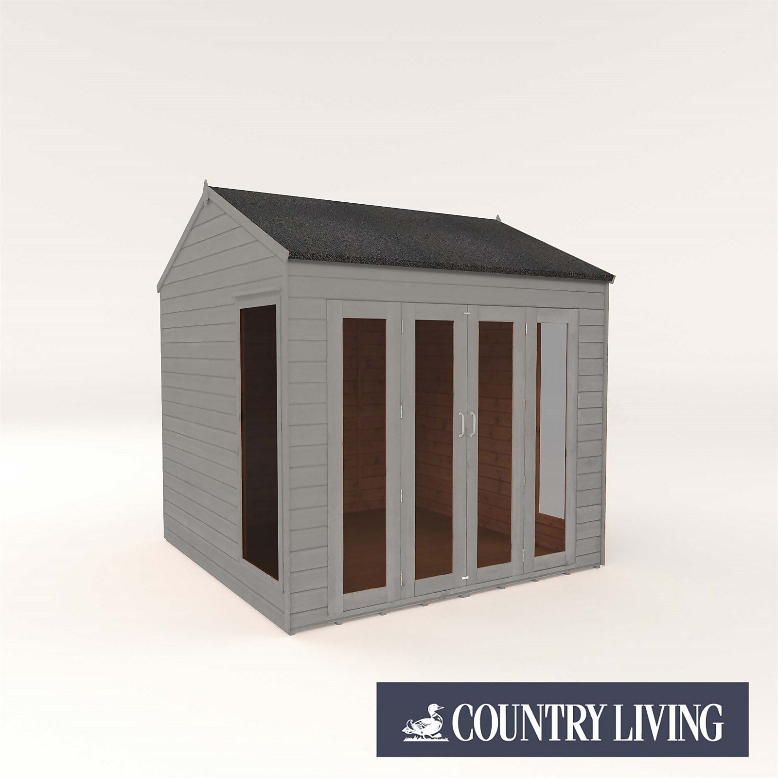 Photo of Country Living Hawksworth 8 X 8ft Summerhouse Painted + Installation - Thorpe Towers