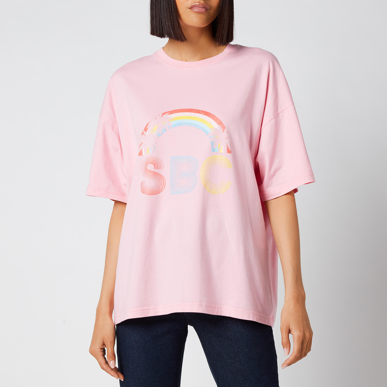 See by Chloé Women's Sbc Sunset On Cotton Jersey T-Shirt - Quartz Pink - EU 34/UK 6