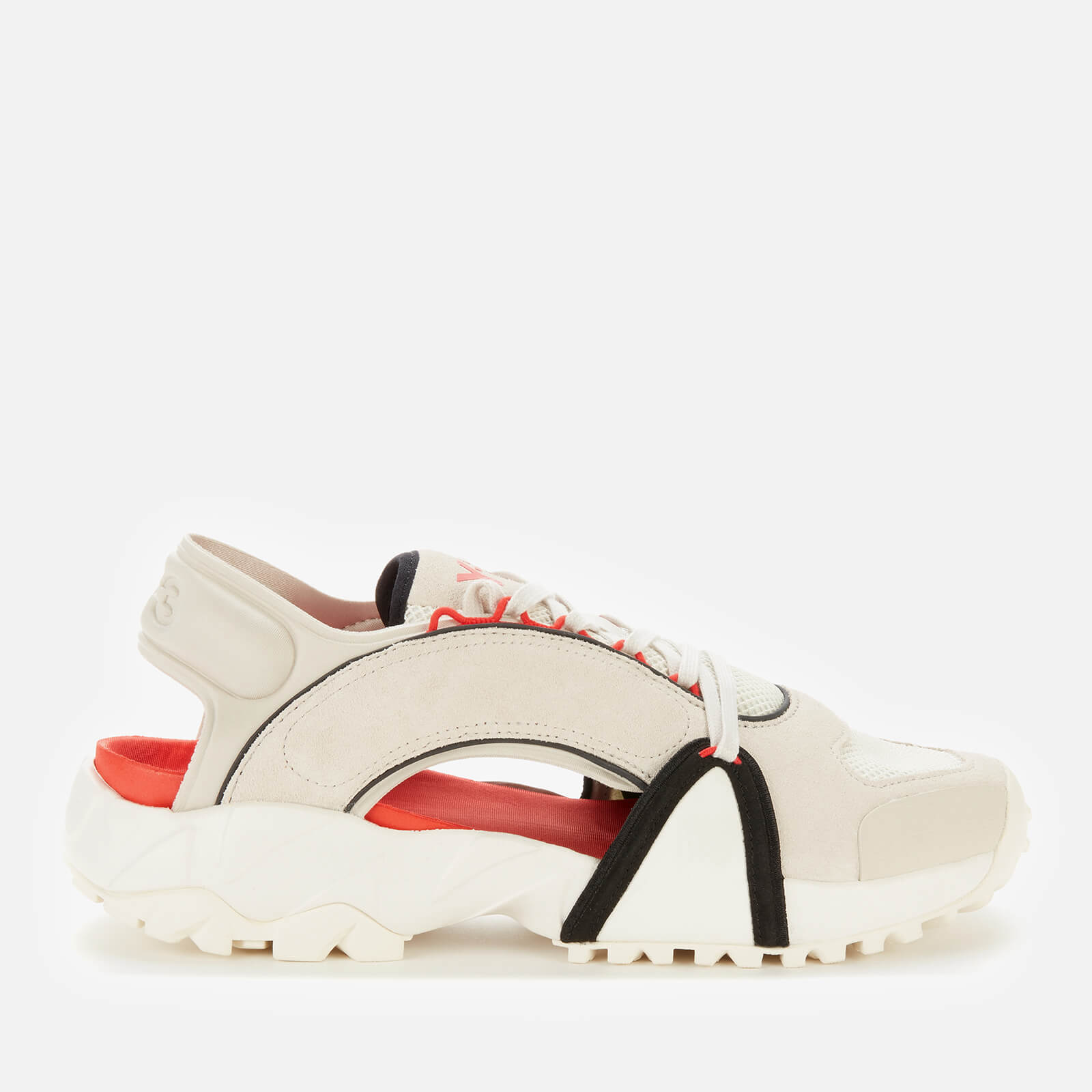 Y-3 Men's Notoma Sandals - Clear Brown/Off White/Red - UK 7