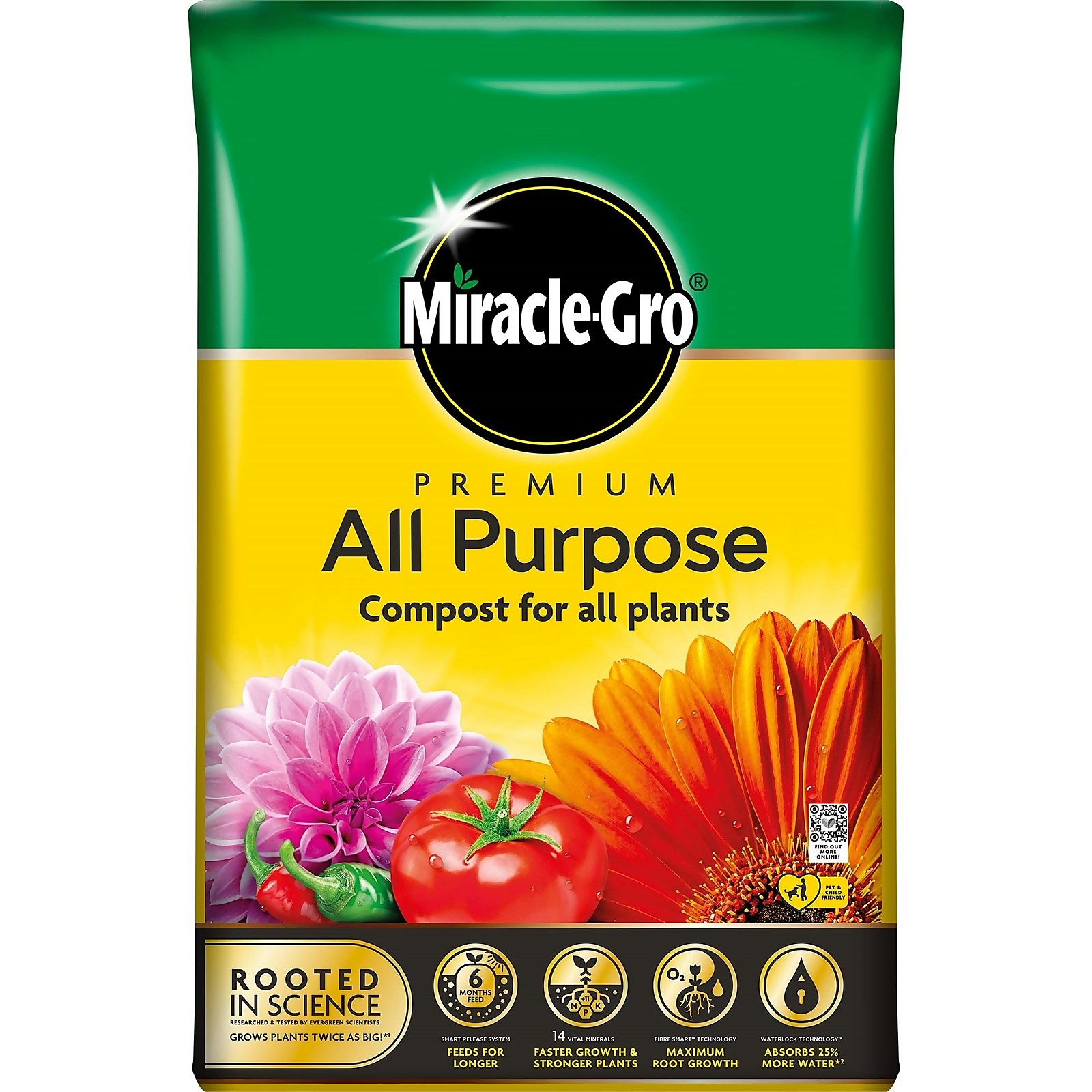 Photo of Miracle Gro Premium All Purpose Compost - 40l