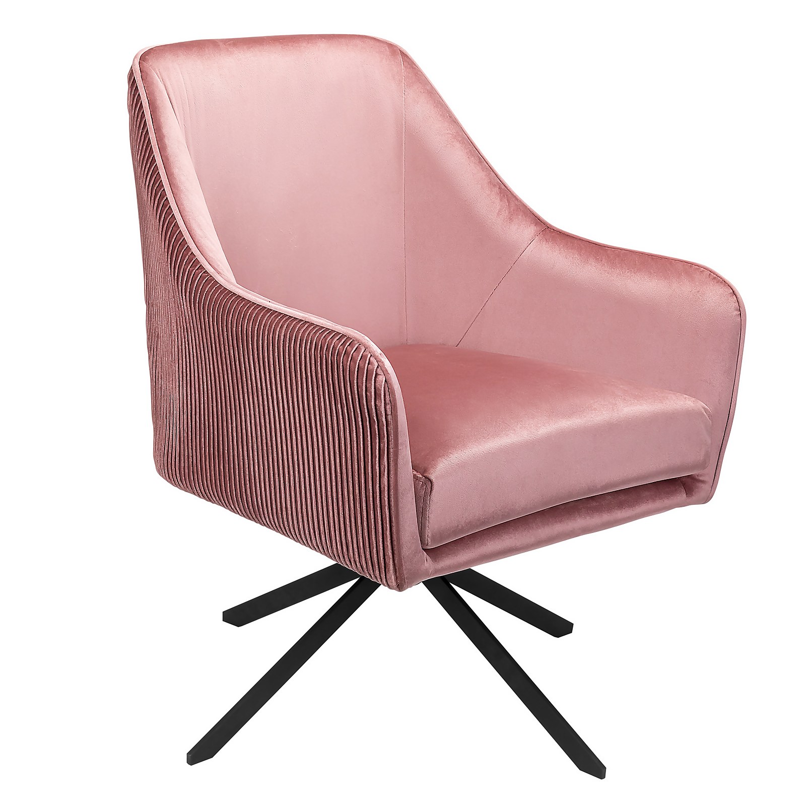 Photo of Pia Pleat Swivel Chair - Rose