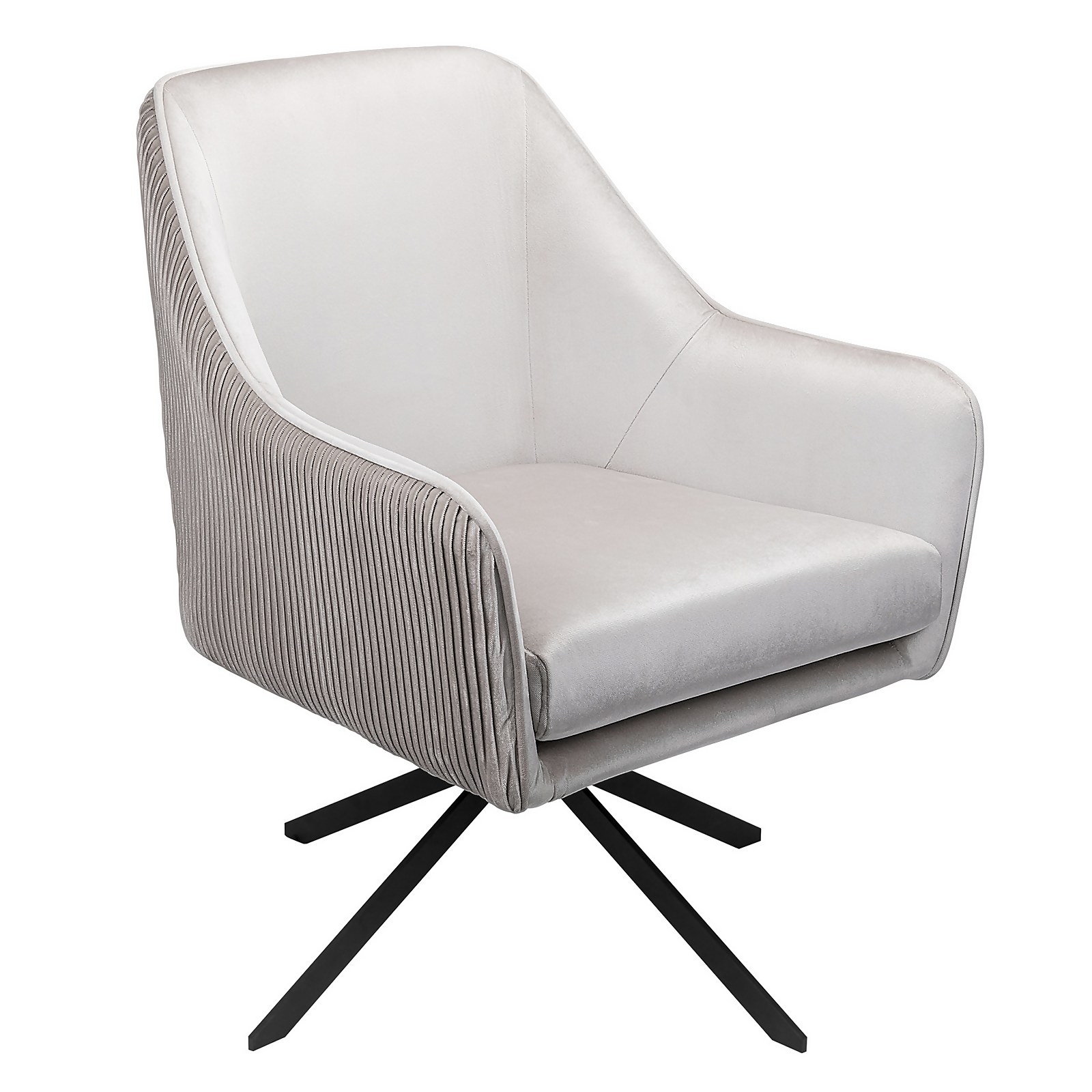 Photo of Pia Pleat Swivel Chair - Silver