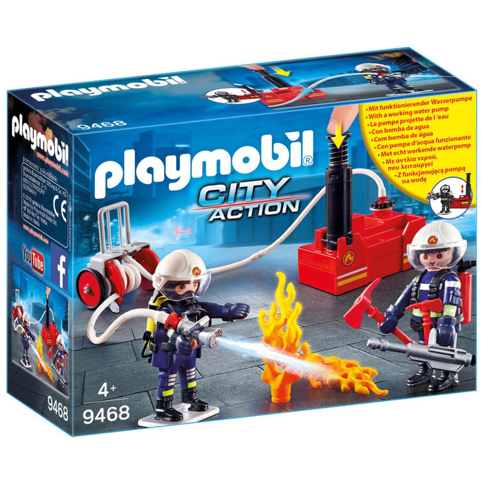 Playmobil City Action Firefighters with Water Pump (9468)