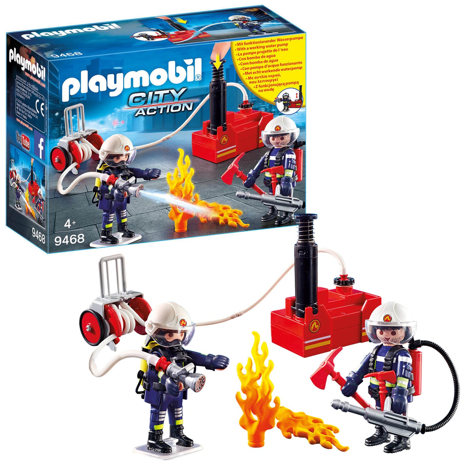 Playmobil City Action Bomberos con bomba de agua (9468)