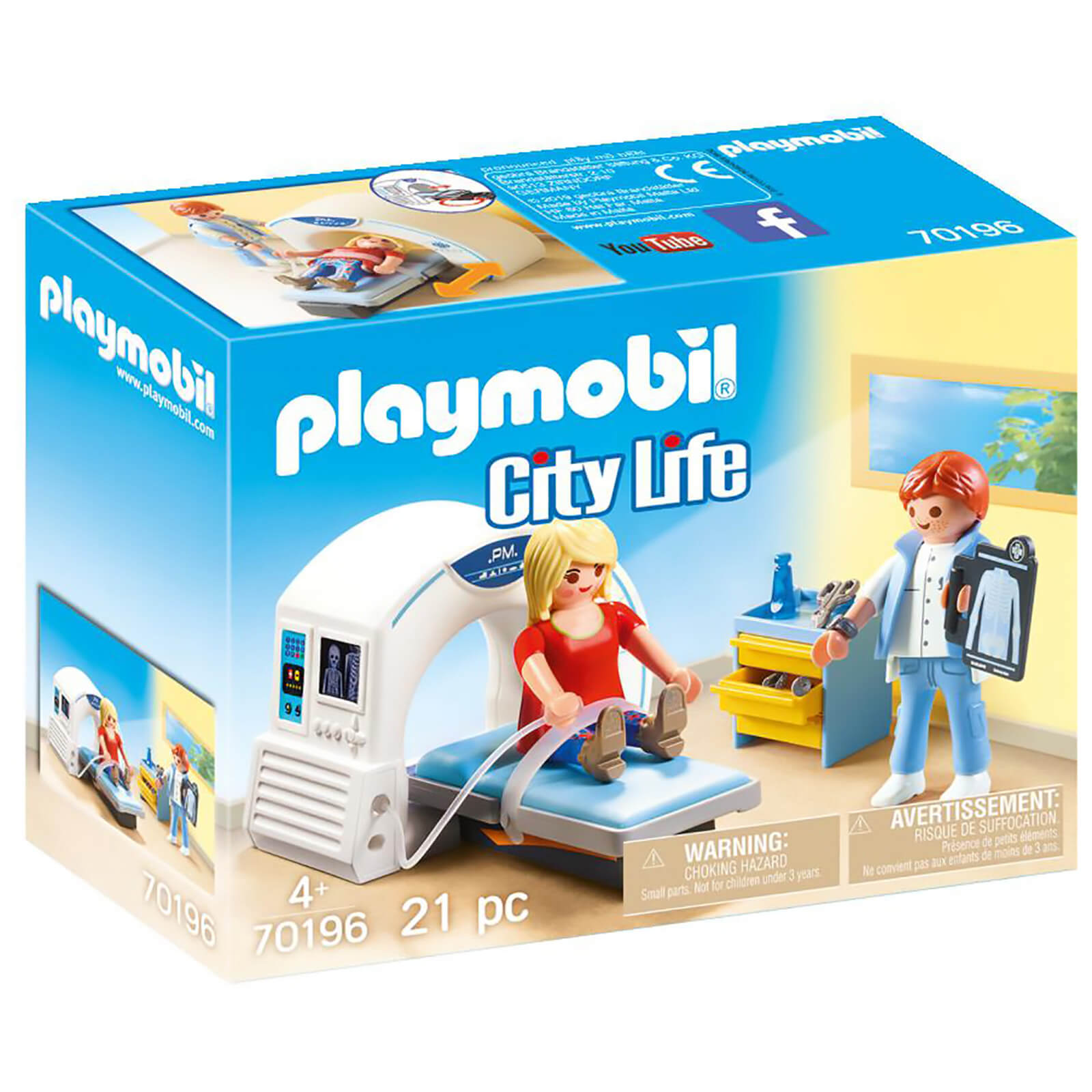 Playmobil City Life Hospital MRI Scanner With Doctor And Patient (70196)