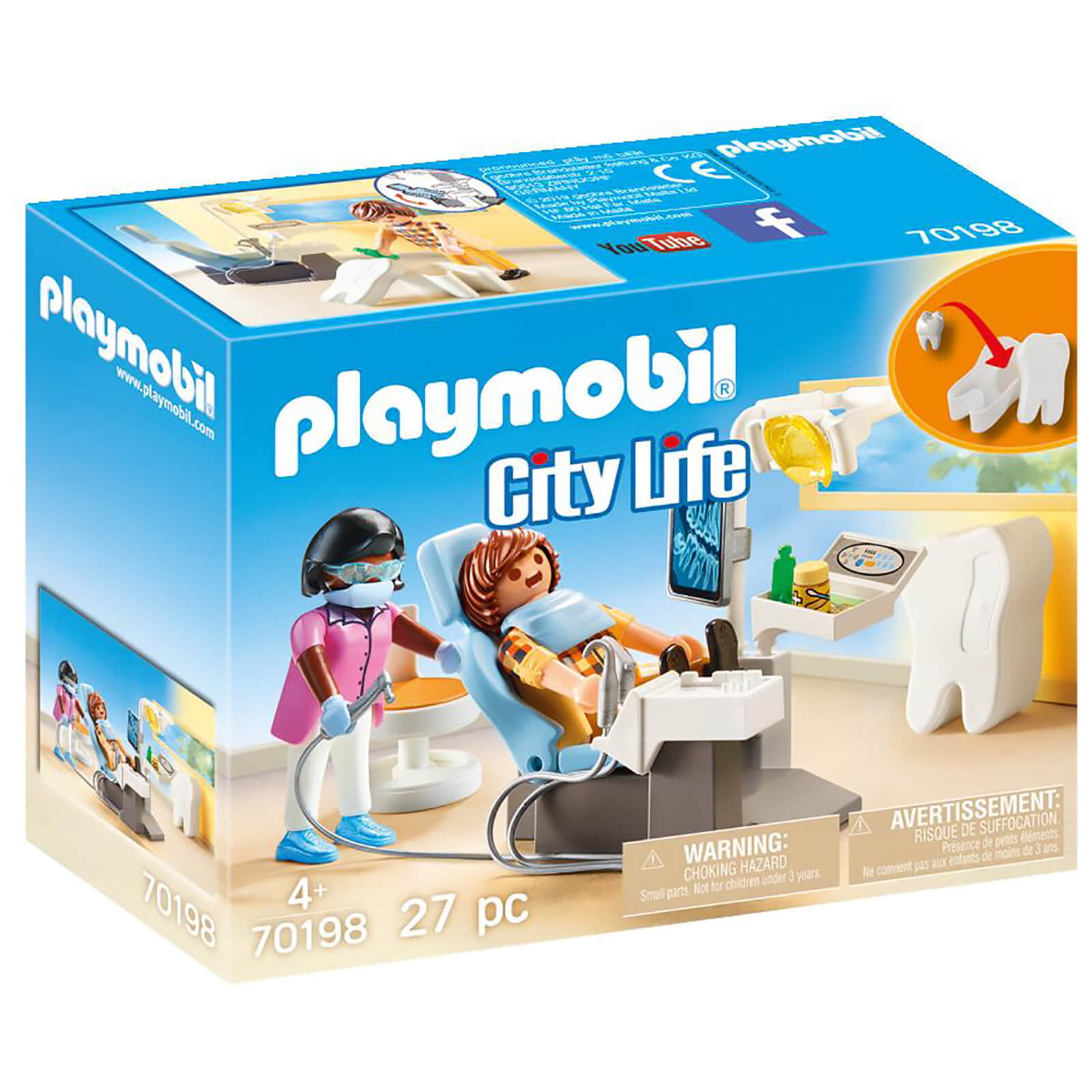 Playmobil City Life Hospital Dentist with Tooth Storage Box (70198)