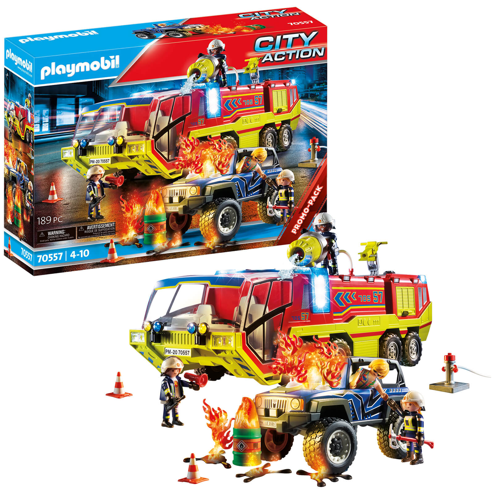 Playmobil City Action Promo Fire Engine with Truck (70557)