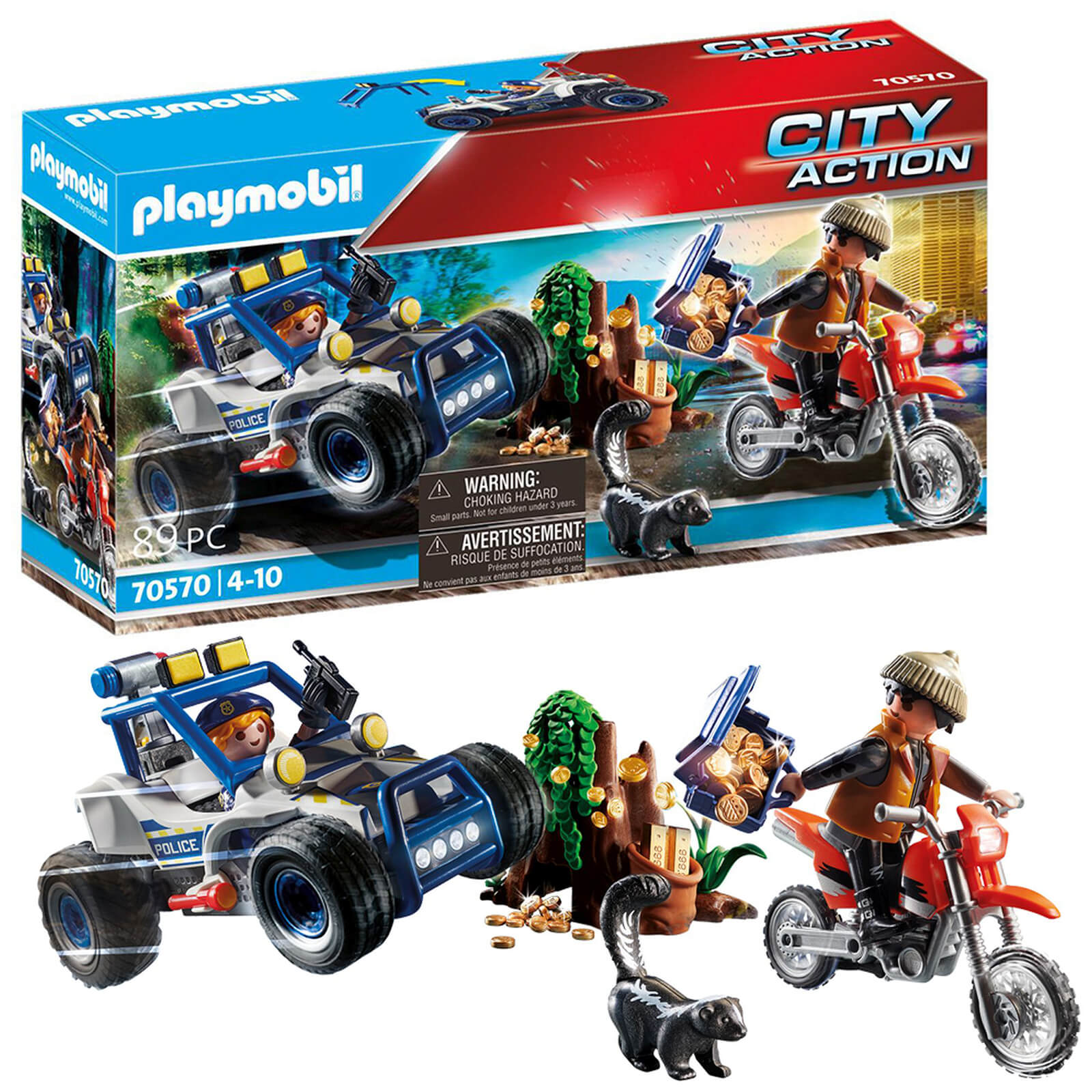 Playmobil City Action Police Off Road Car With Jewel Thief (70570)