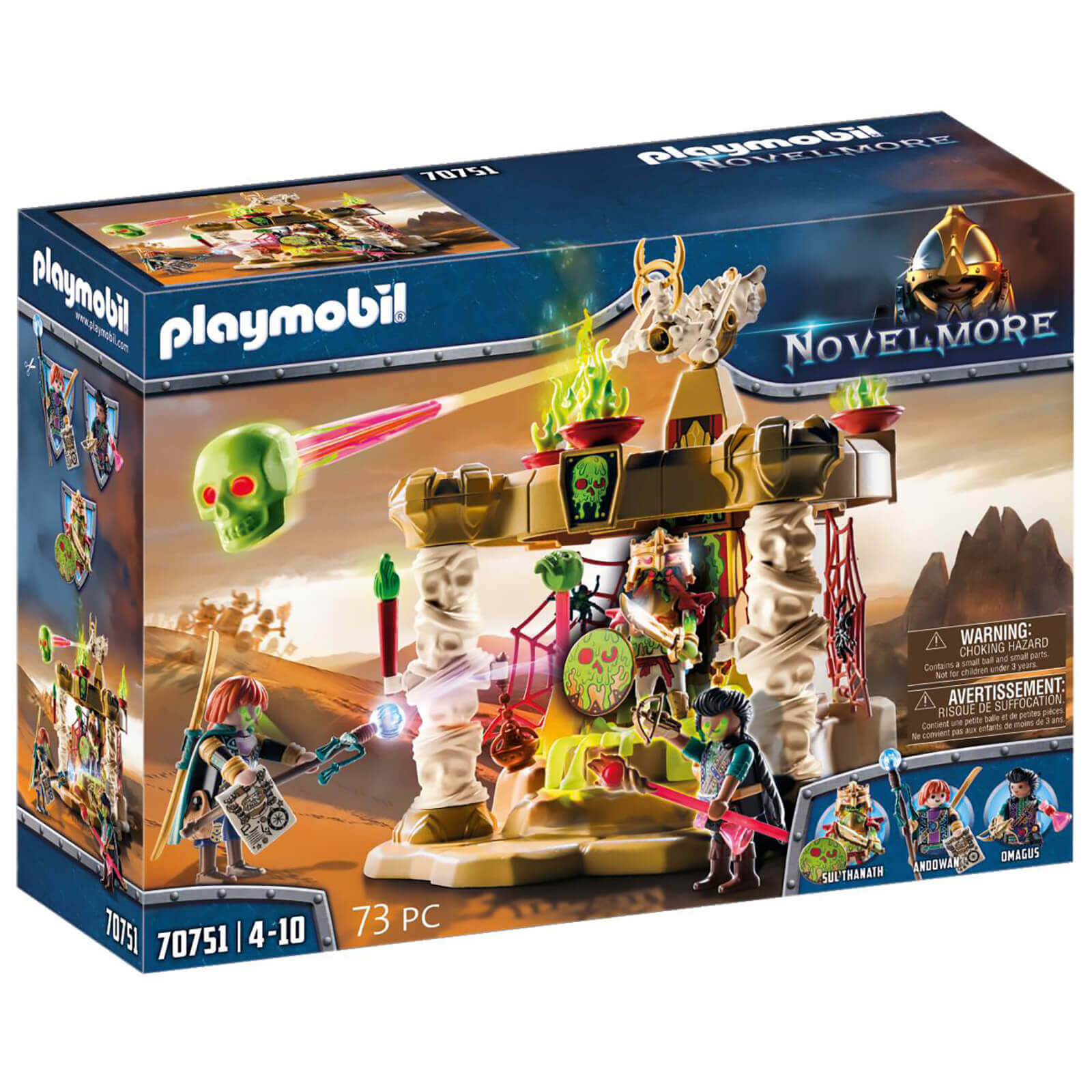 Playmobil Novelmore Knights Salahari Sands   Skeleton Army Temple (70751)