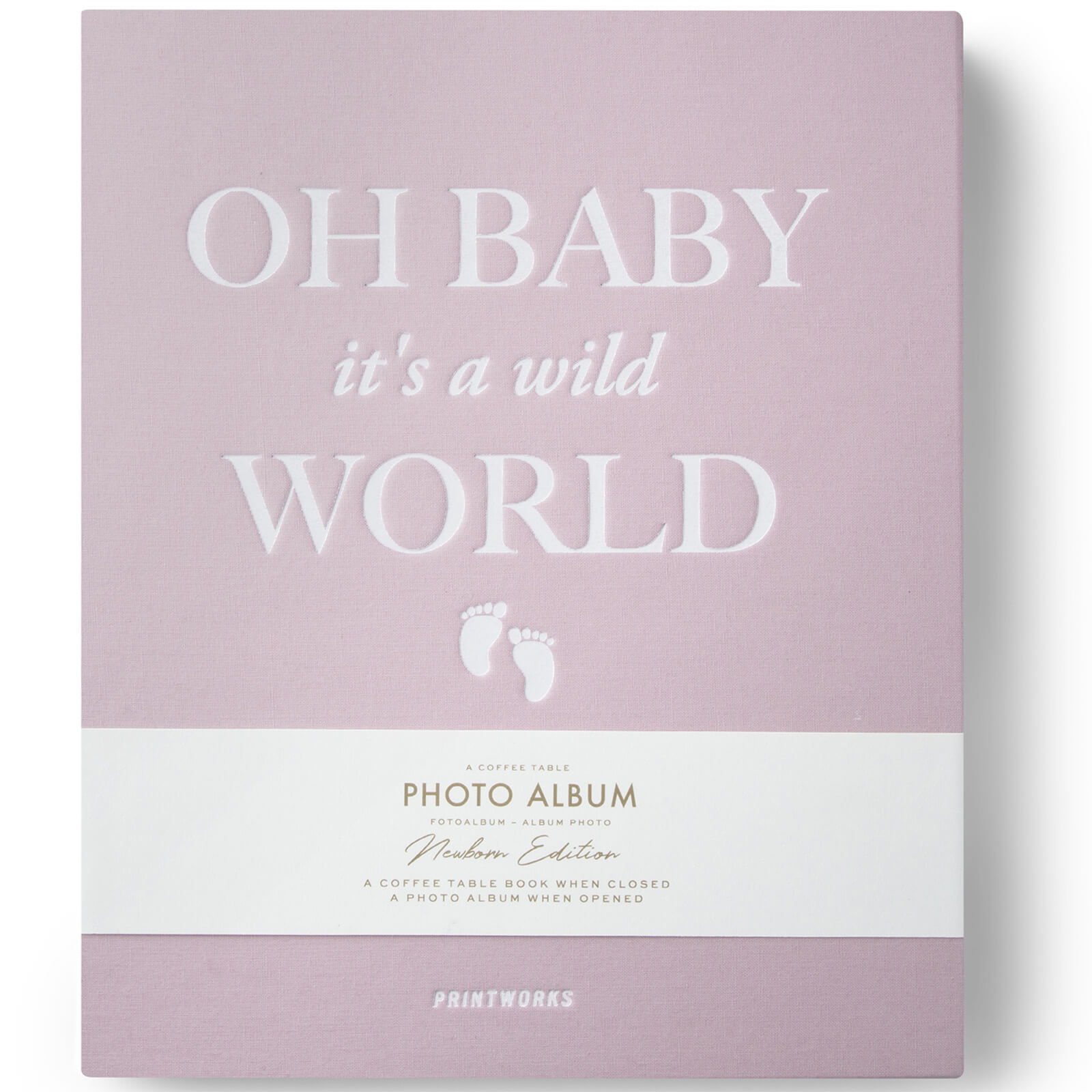 Printworks Baby it's a Wild World Photo Album Book - Pink