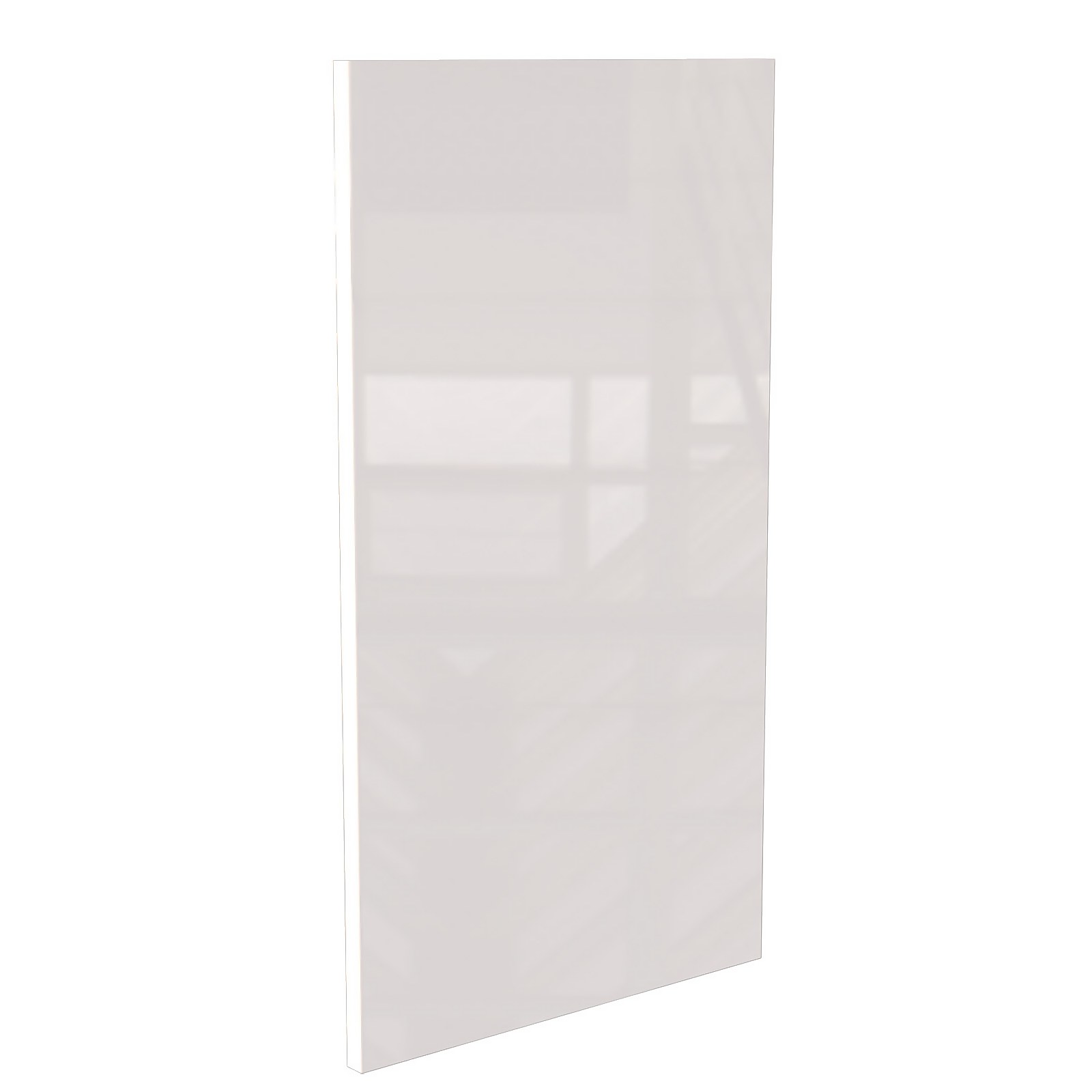Modern Slab Kitchen Cabinet Door (W)397mm - Gloss White
