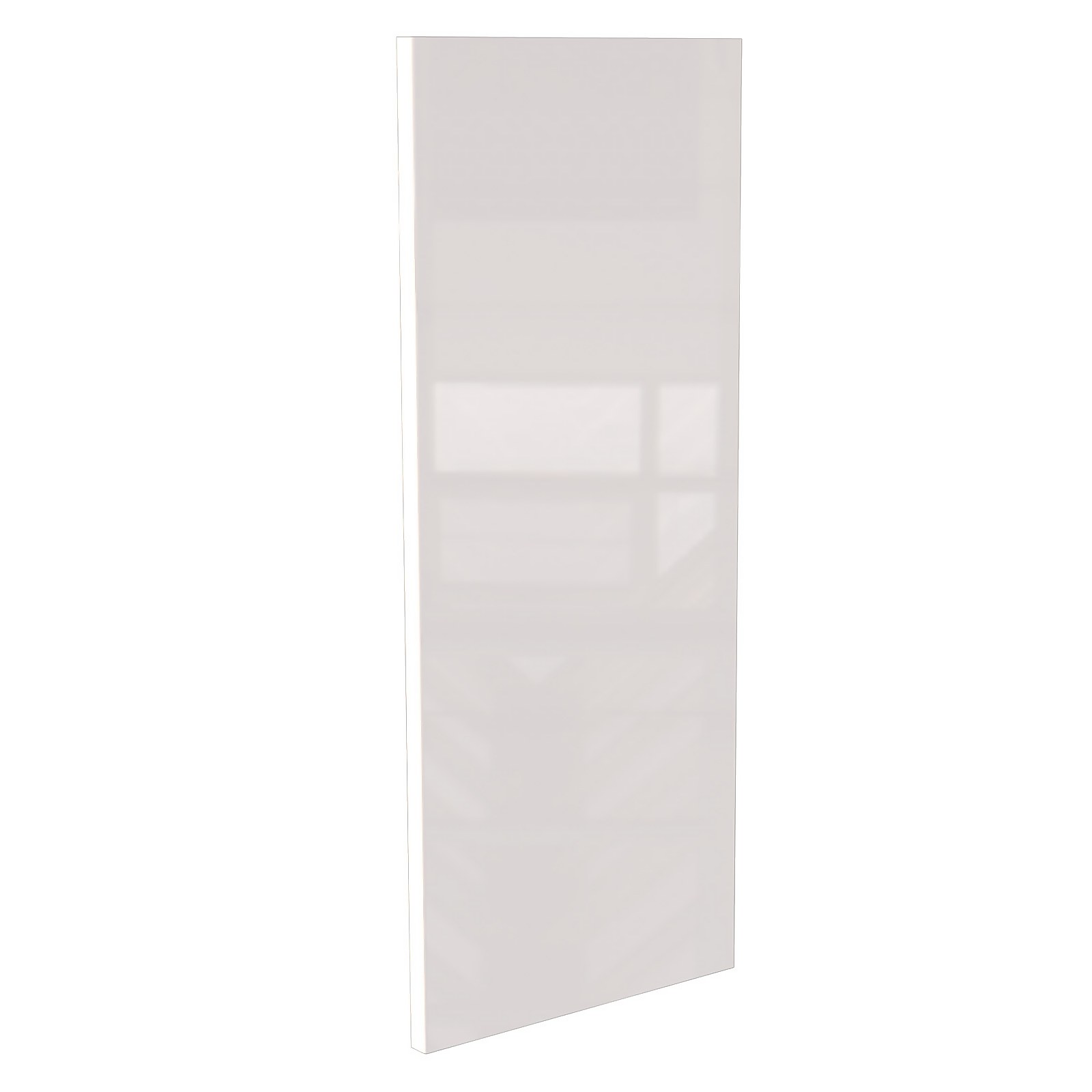 Modern Slab Kitchen Cabinet Door (W)297mm - Gloss White