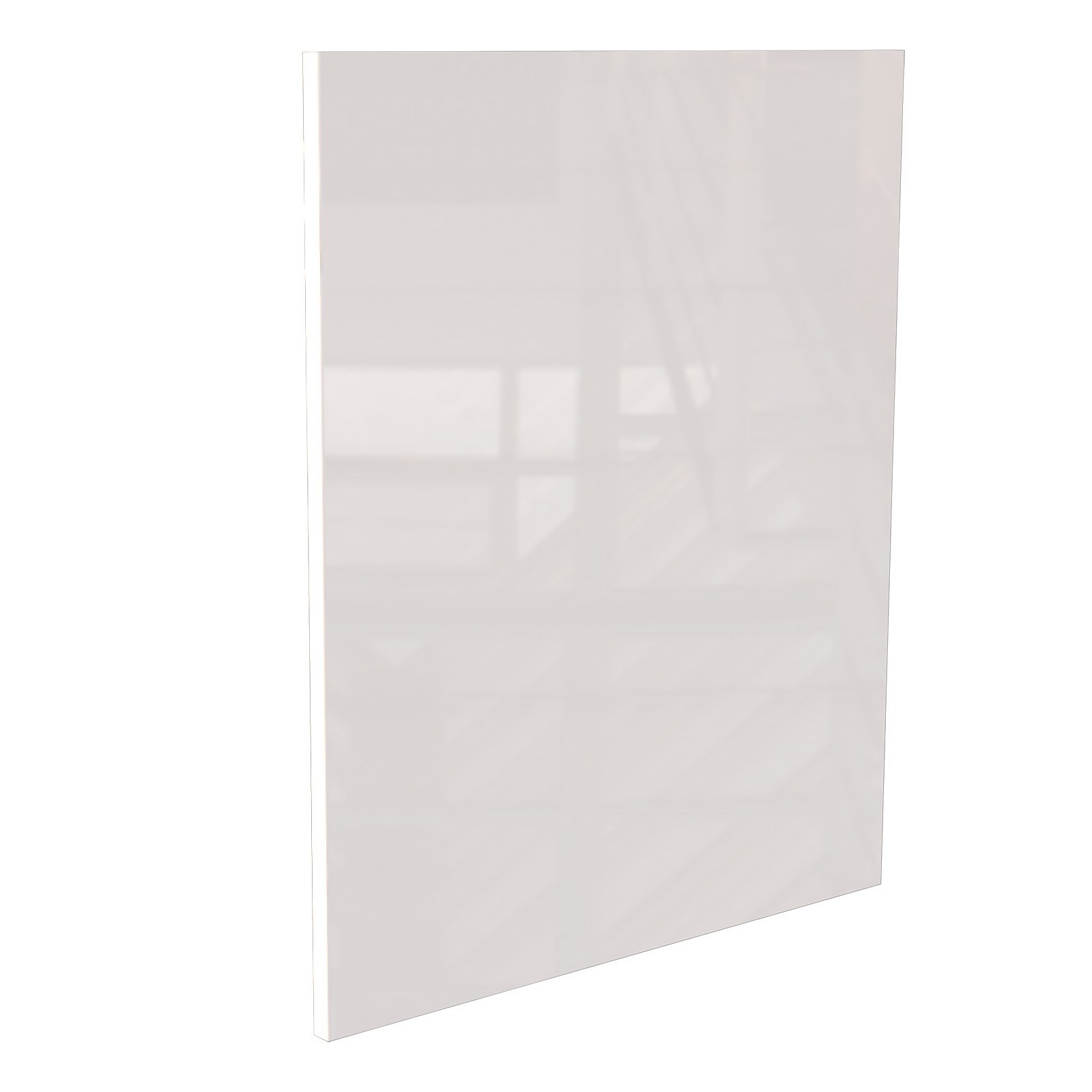 Modern Slab Kitchen Cabinet Door (W)597mm - Gloss White