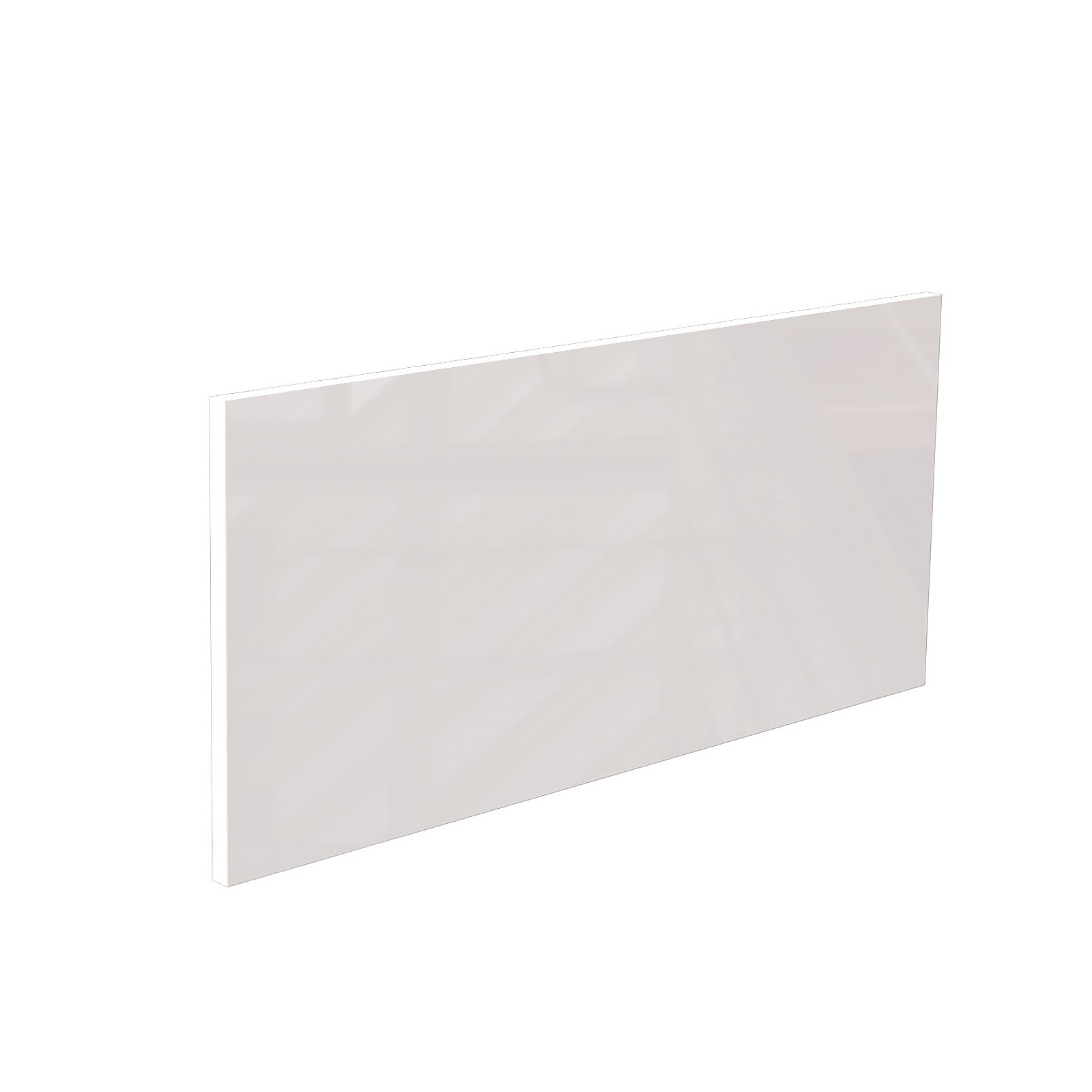 Modern Slab Kitchen Pan Drawer Front (W)797mm - Gloss White