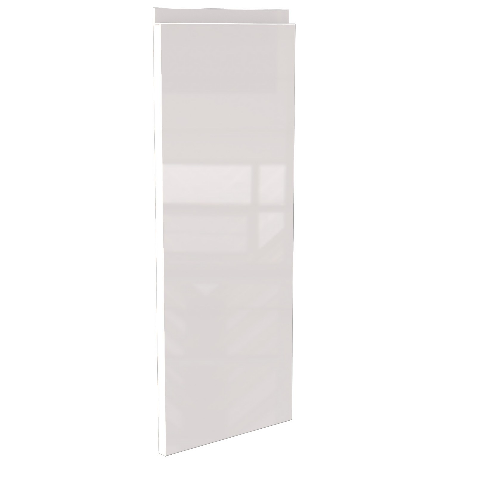 Handleless Kitchen Cabinet Door (W)297mm - Gloss White