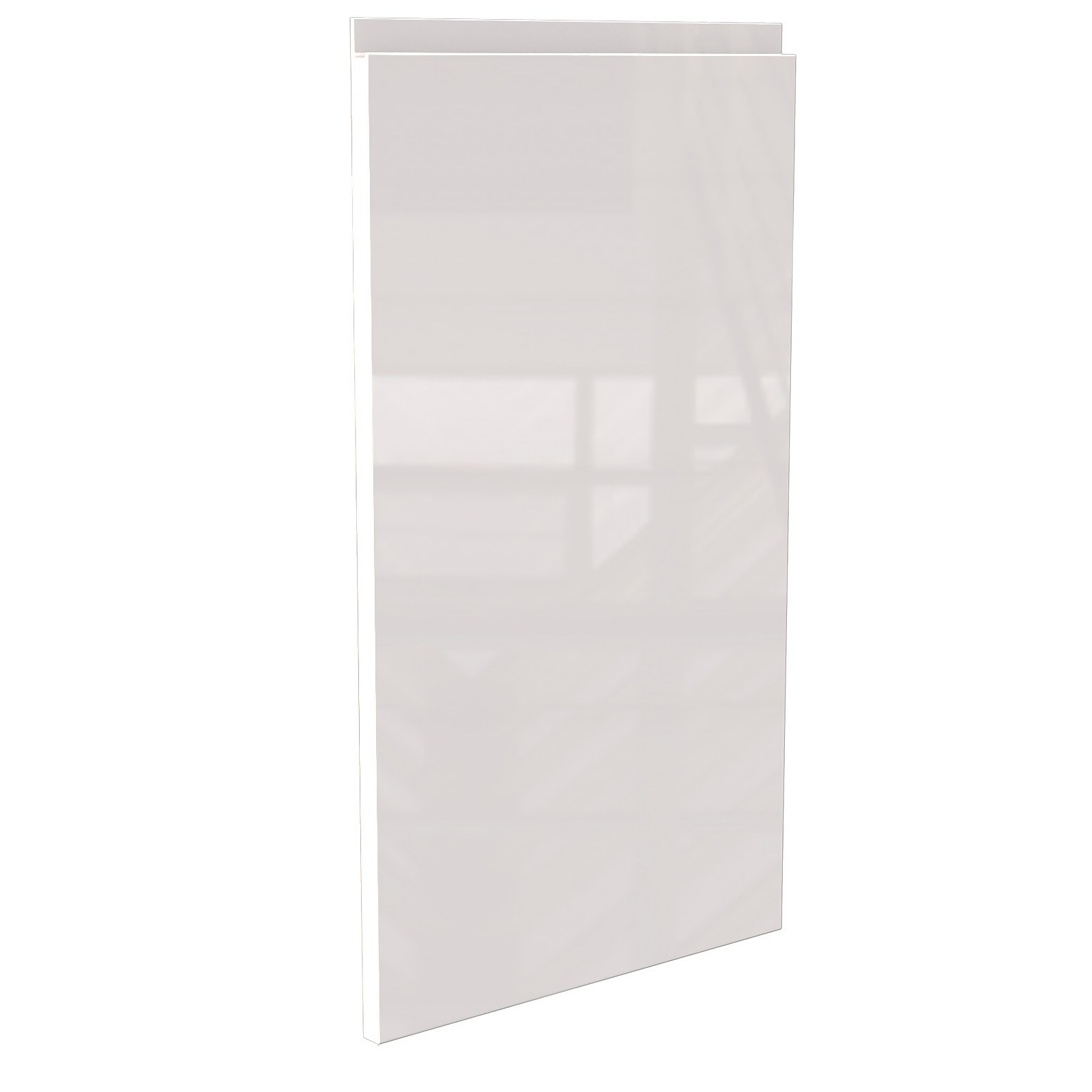 Handleless Kitchen Cabinet Door (W)397mm - Gloss White