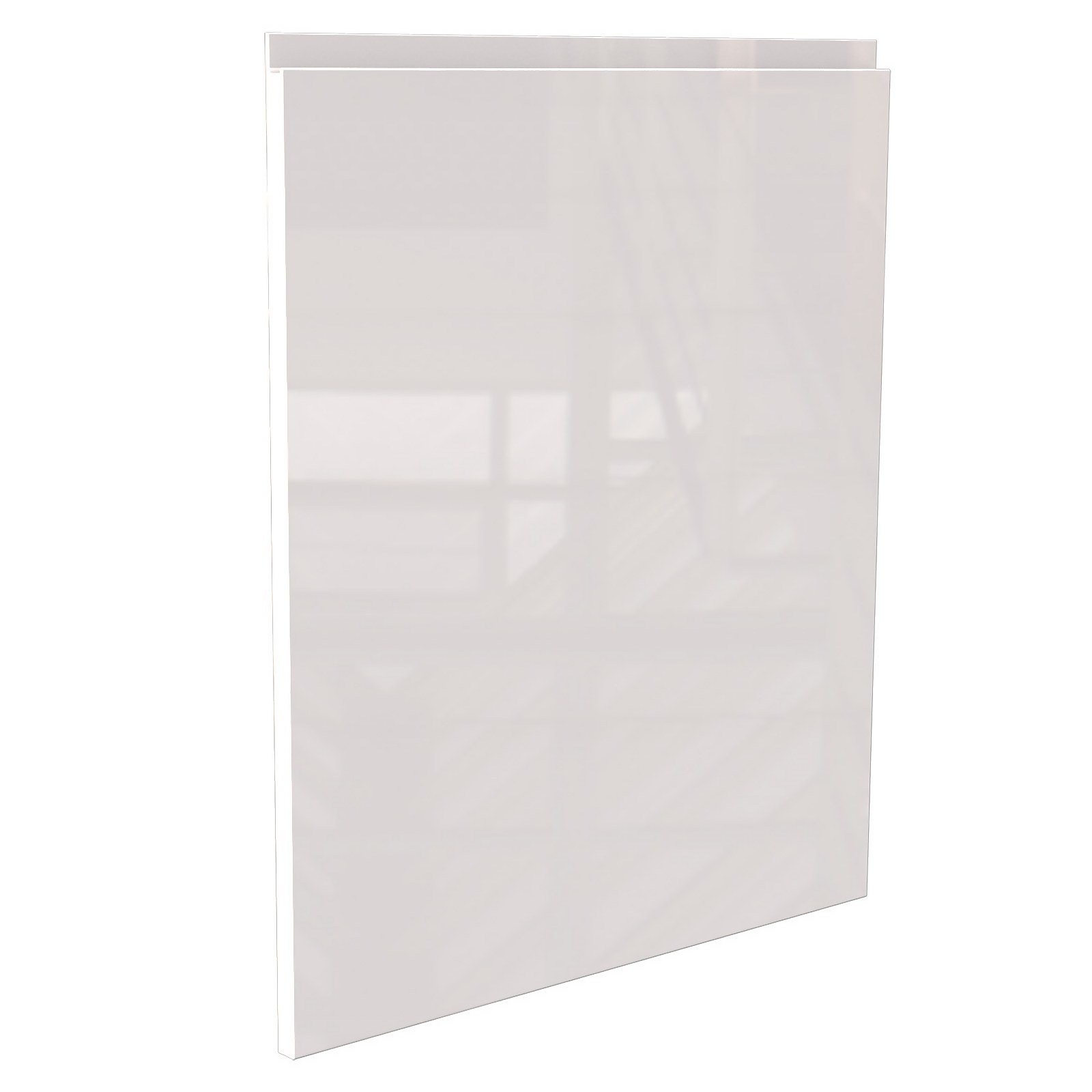 Handleless Kitchen Cabinet Door (W)497 - Gloss White