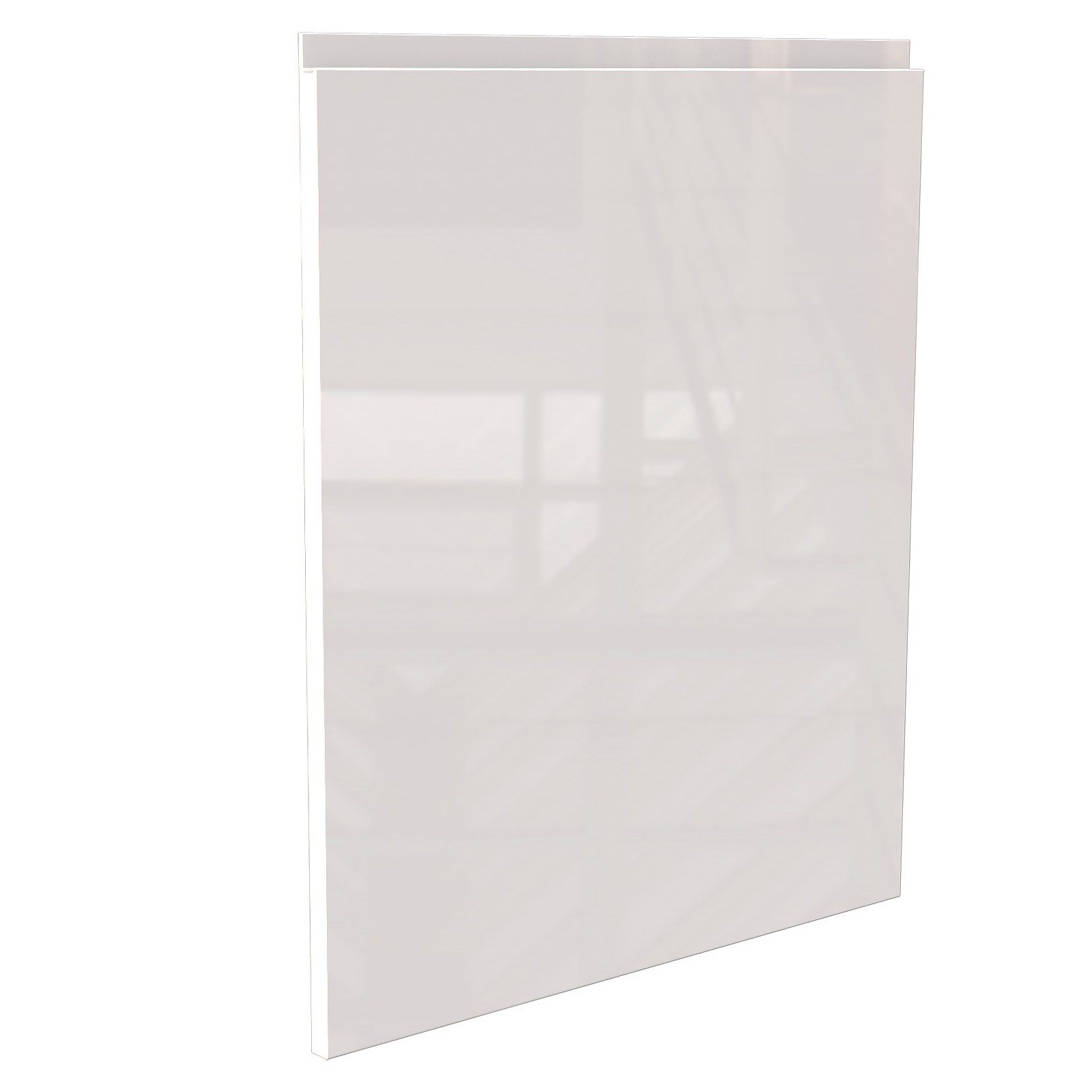 Handleless Kitchen Cabinet Door (W)597mm - Gloss White