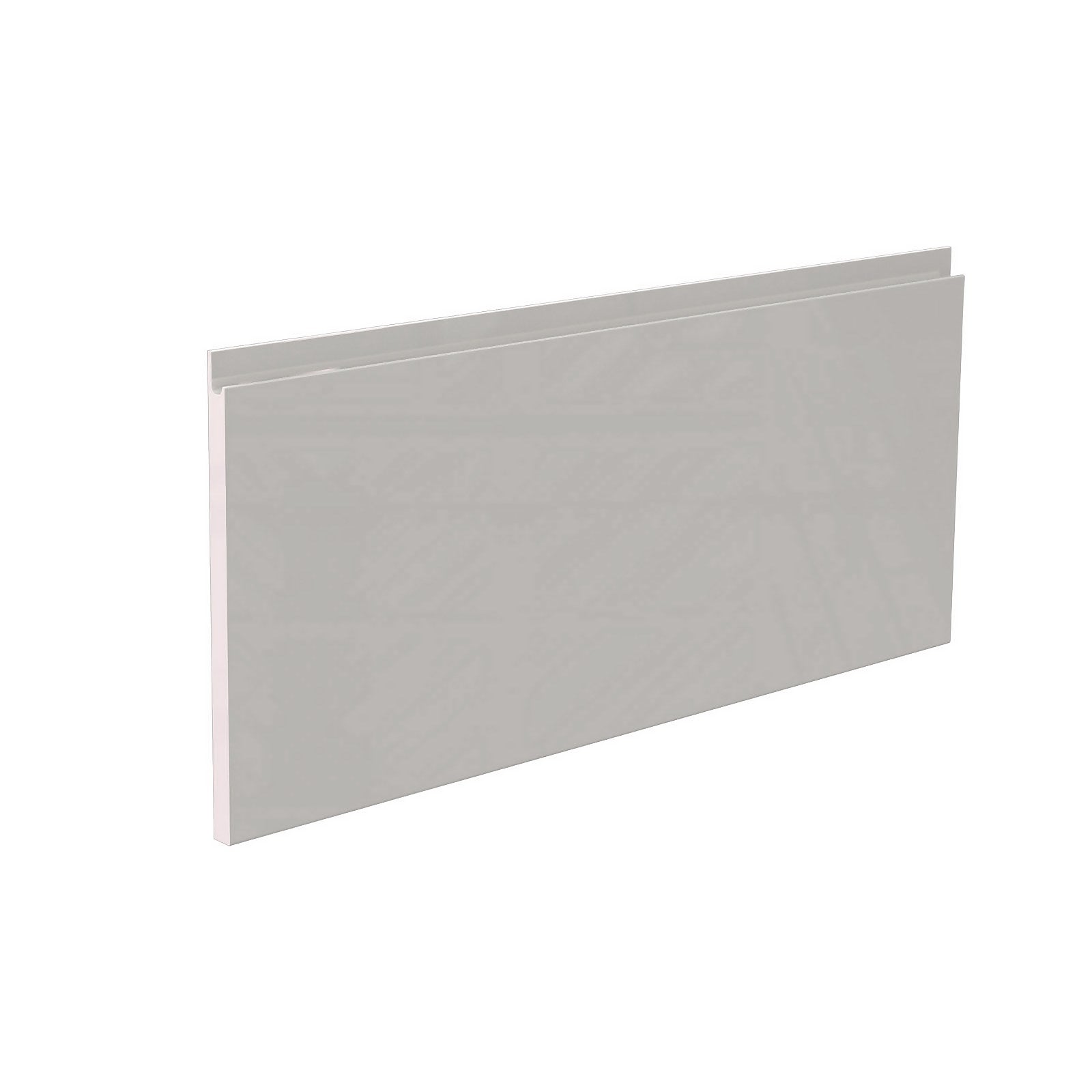 Handleless Kitchen Pan Drawer Front (W)797mm - Gloss Grey thumbnail