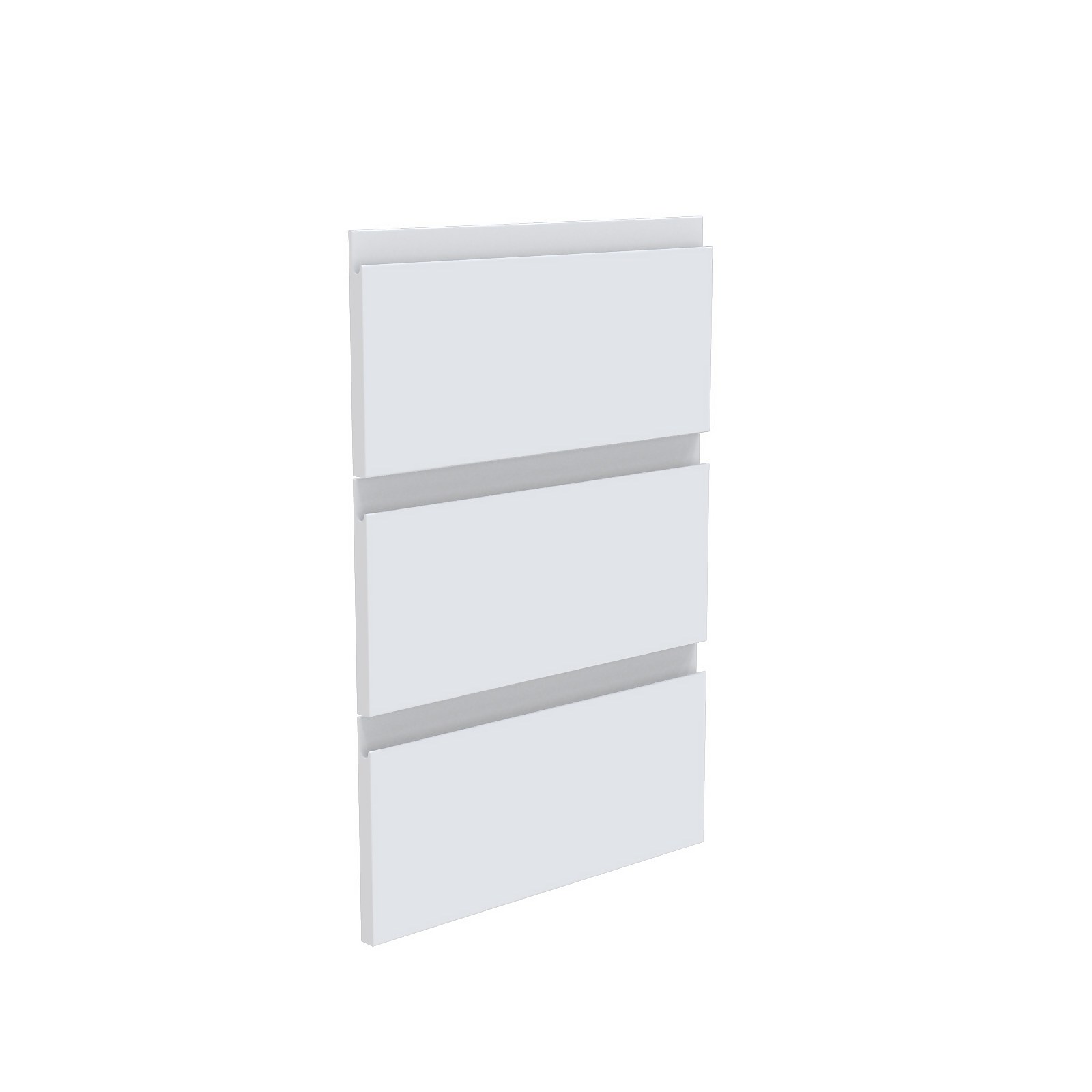 House Beautiful Escape Narrow Chest of Drawers Fronts - Gloss White Handleless
