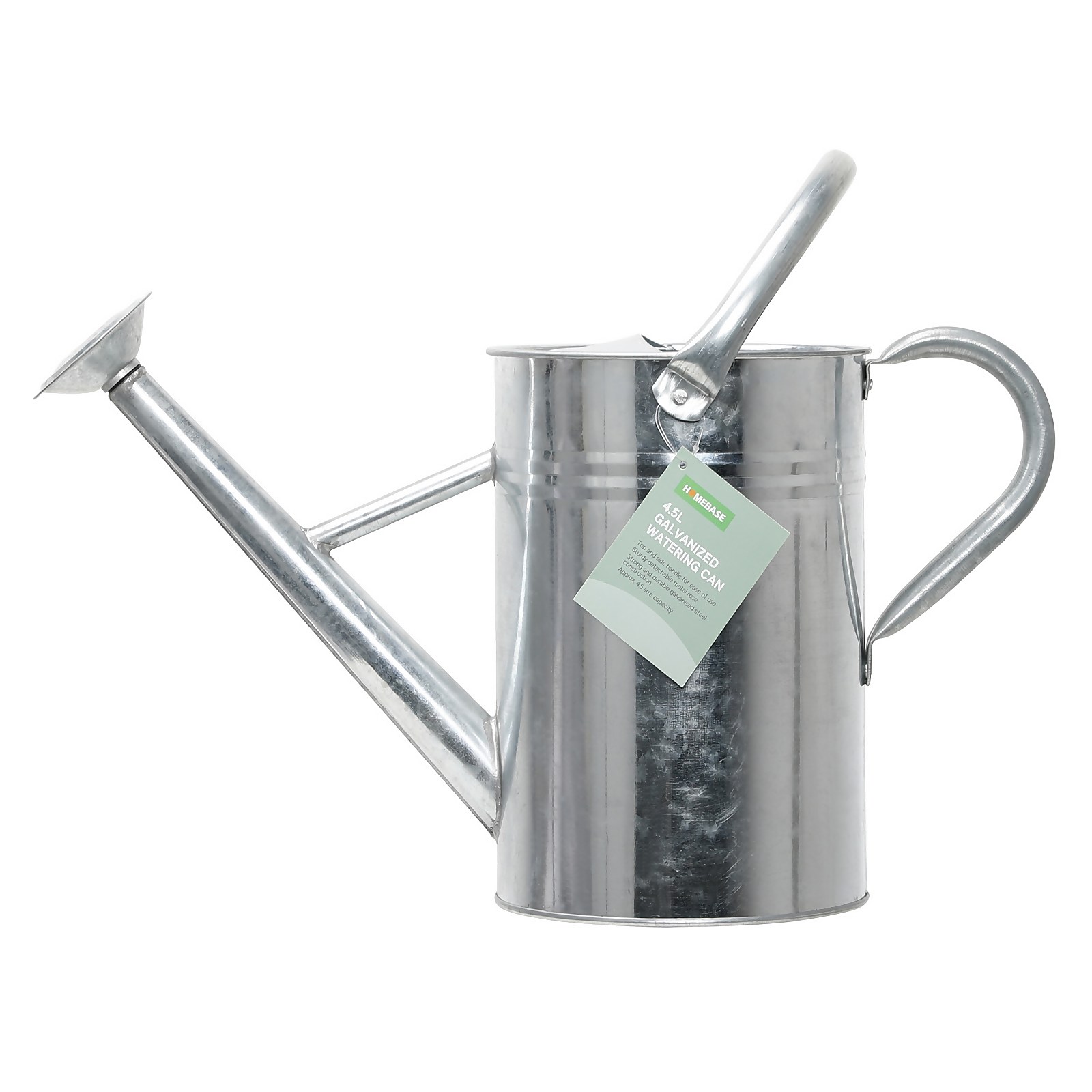 Photo of Homebase Watering Can Galvanized - 4.5l