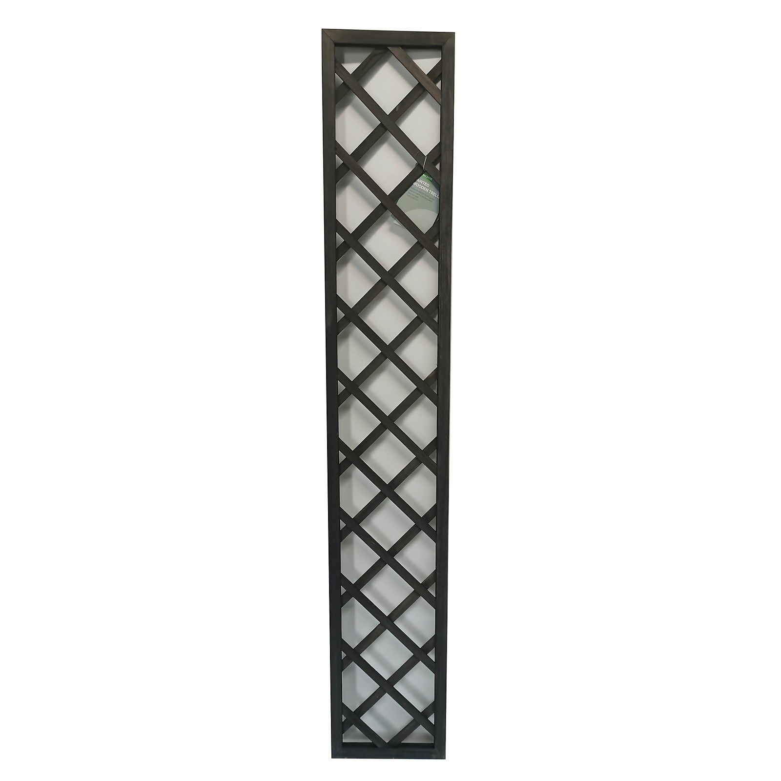 Photo of 1.8m X 30cm Wooden Trellis Panel - Grey