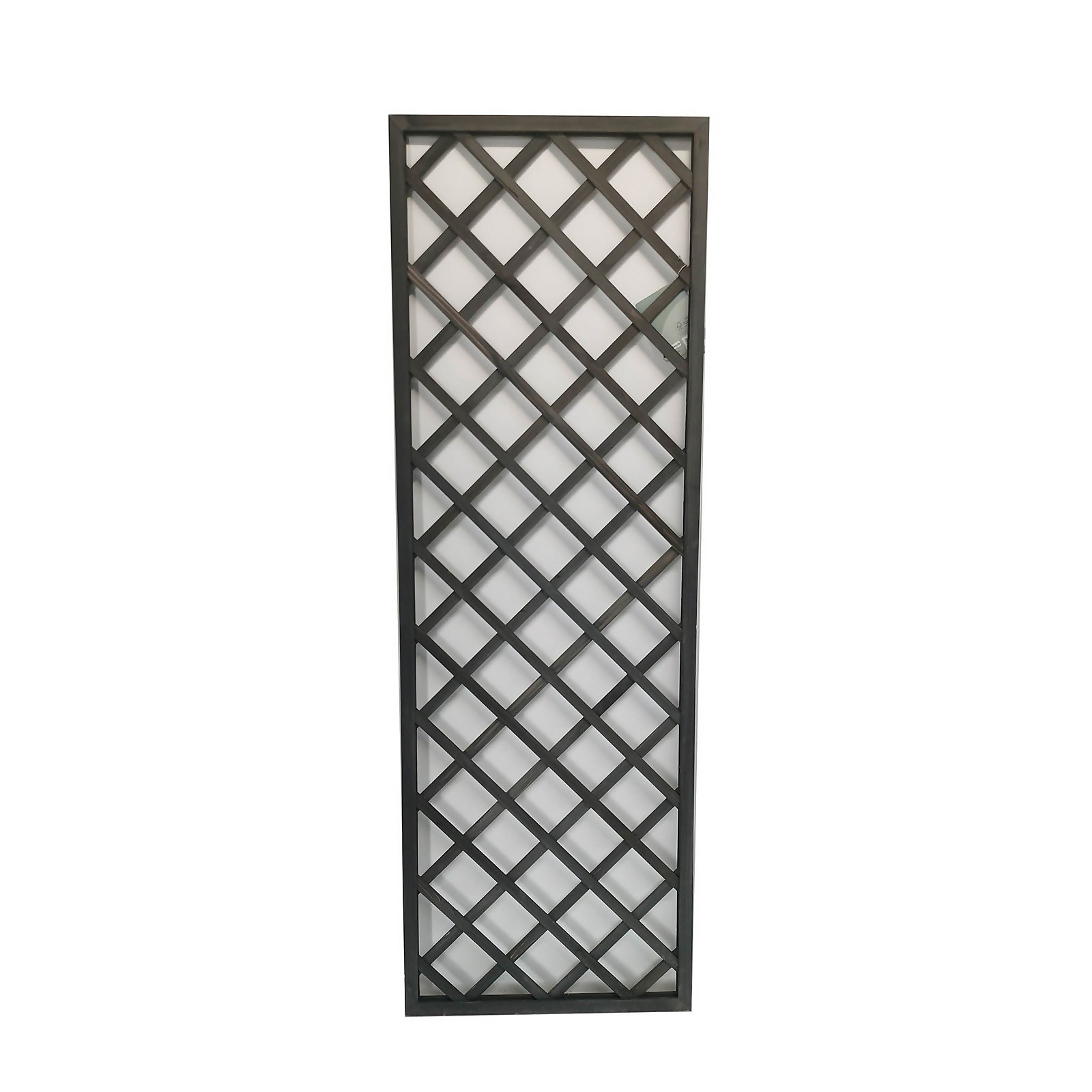 Photo of 1.8m X 60cm Wooden Trellis Panel - Grey
