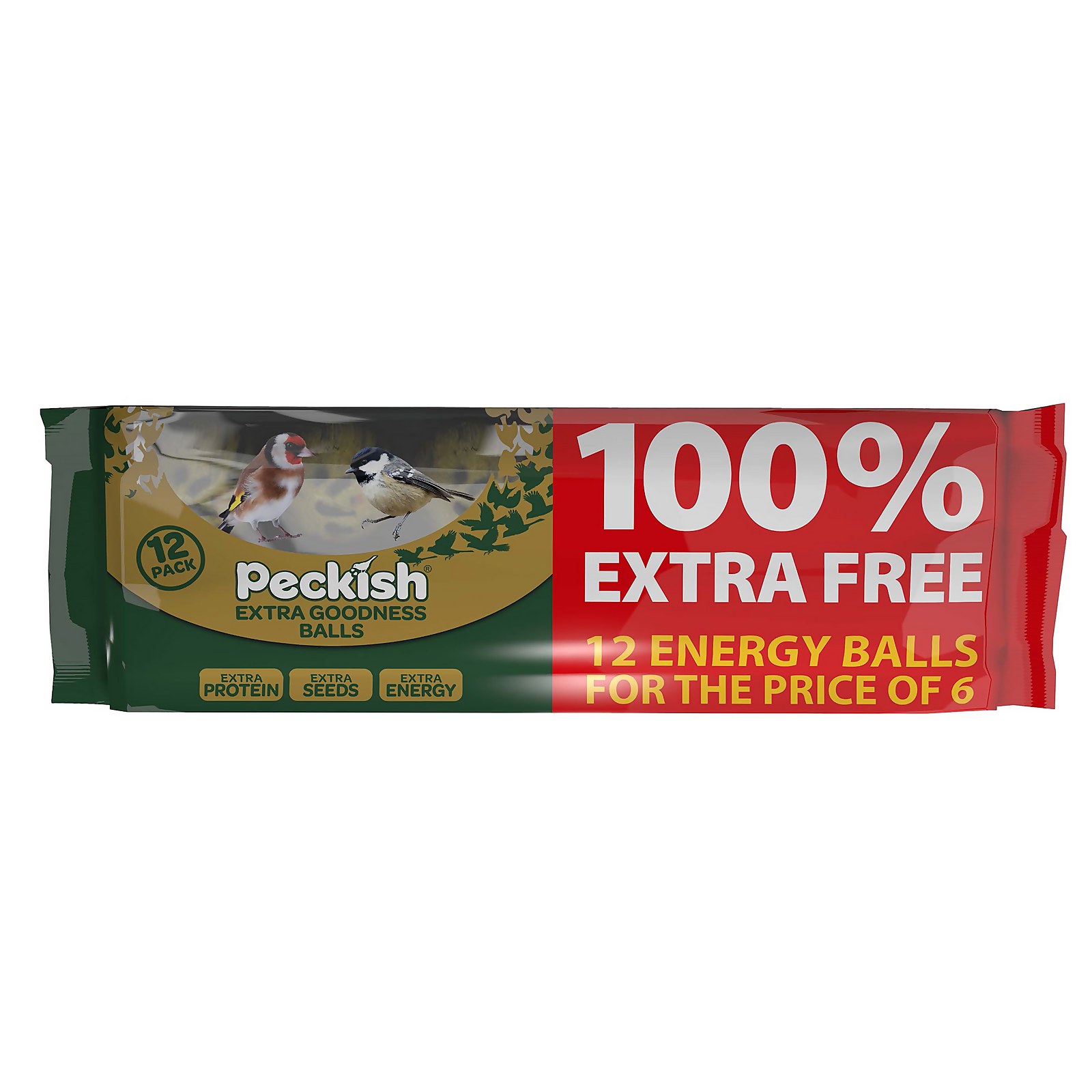 Photo of Peckish Extra Goodness Fat Balls For Wild Birds - 6 + 6 Pack