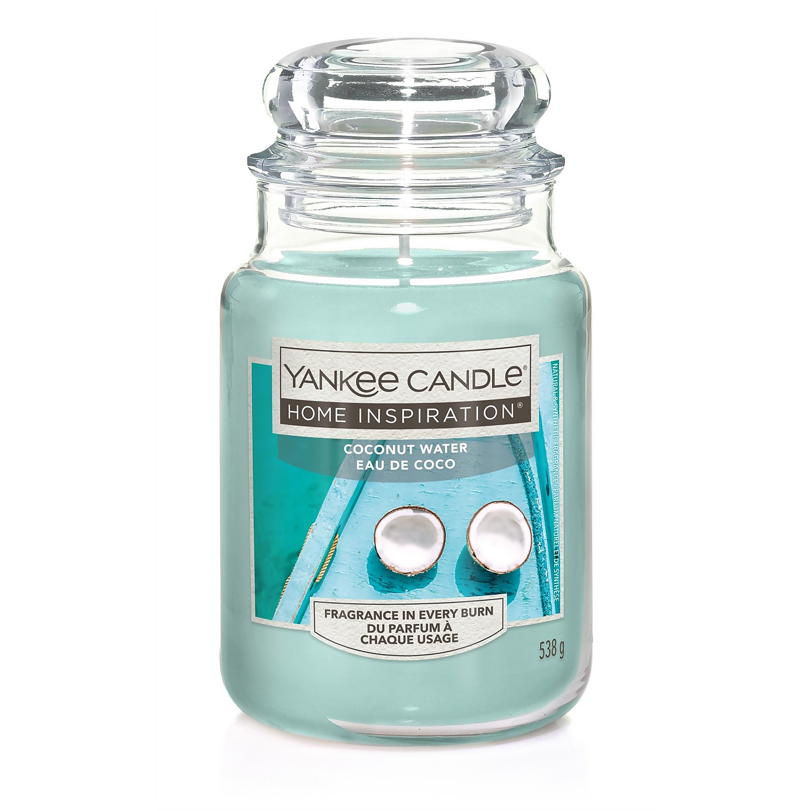 Photo of Yankee Candle Home Inspiration Scented Candle - Large Jar - Coconut Water