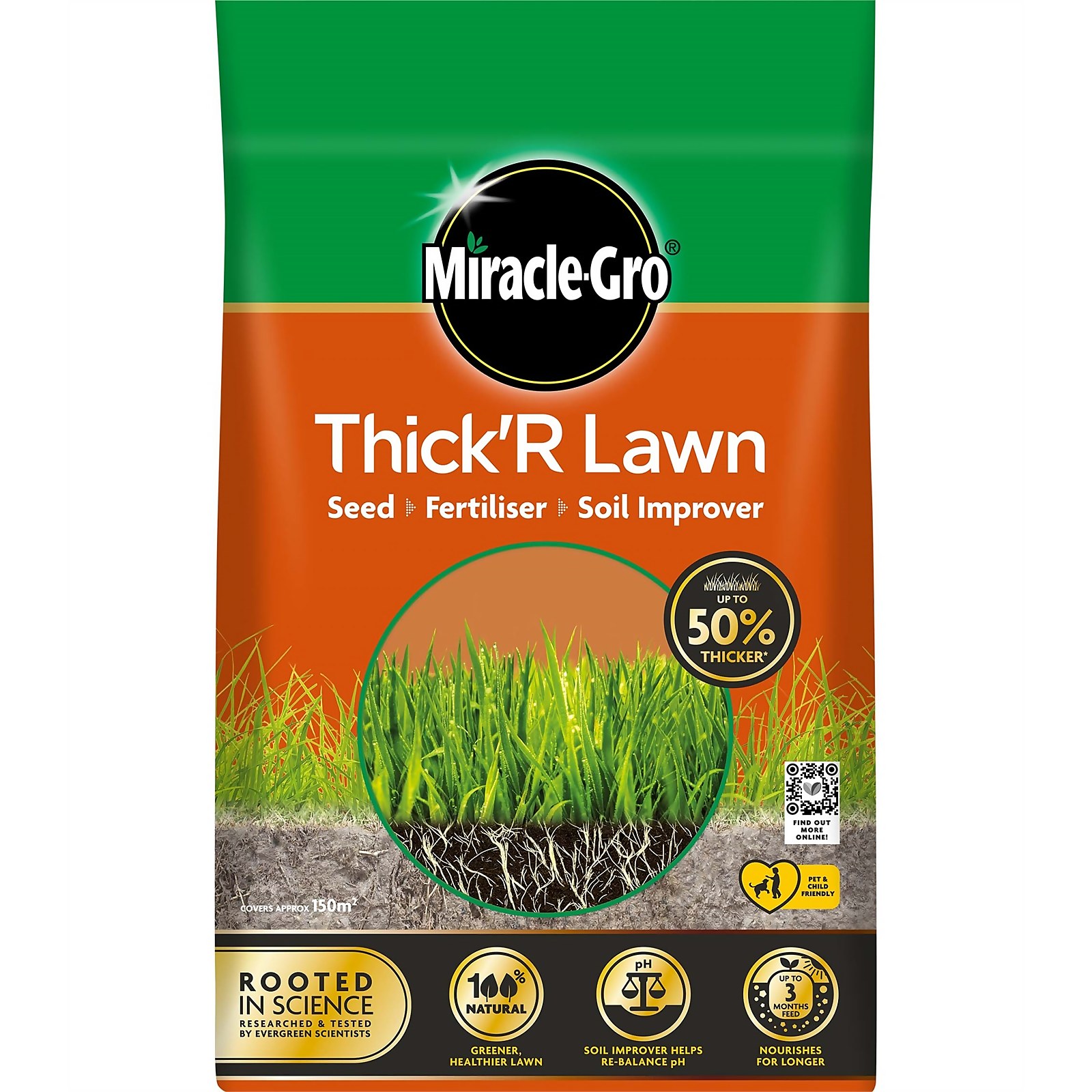 Photo of Miracle Gro Thicker Lawn - 150m²
