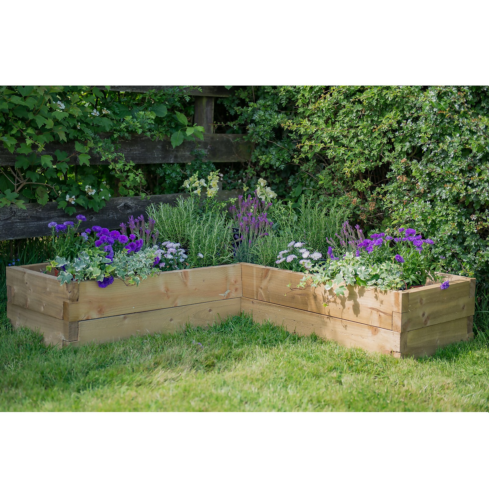 Photo of Forest Garden Caledonian L Raised Bed - 90x180cm