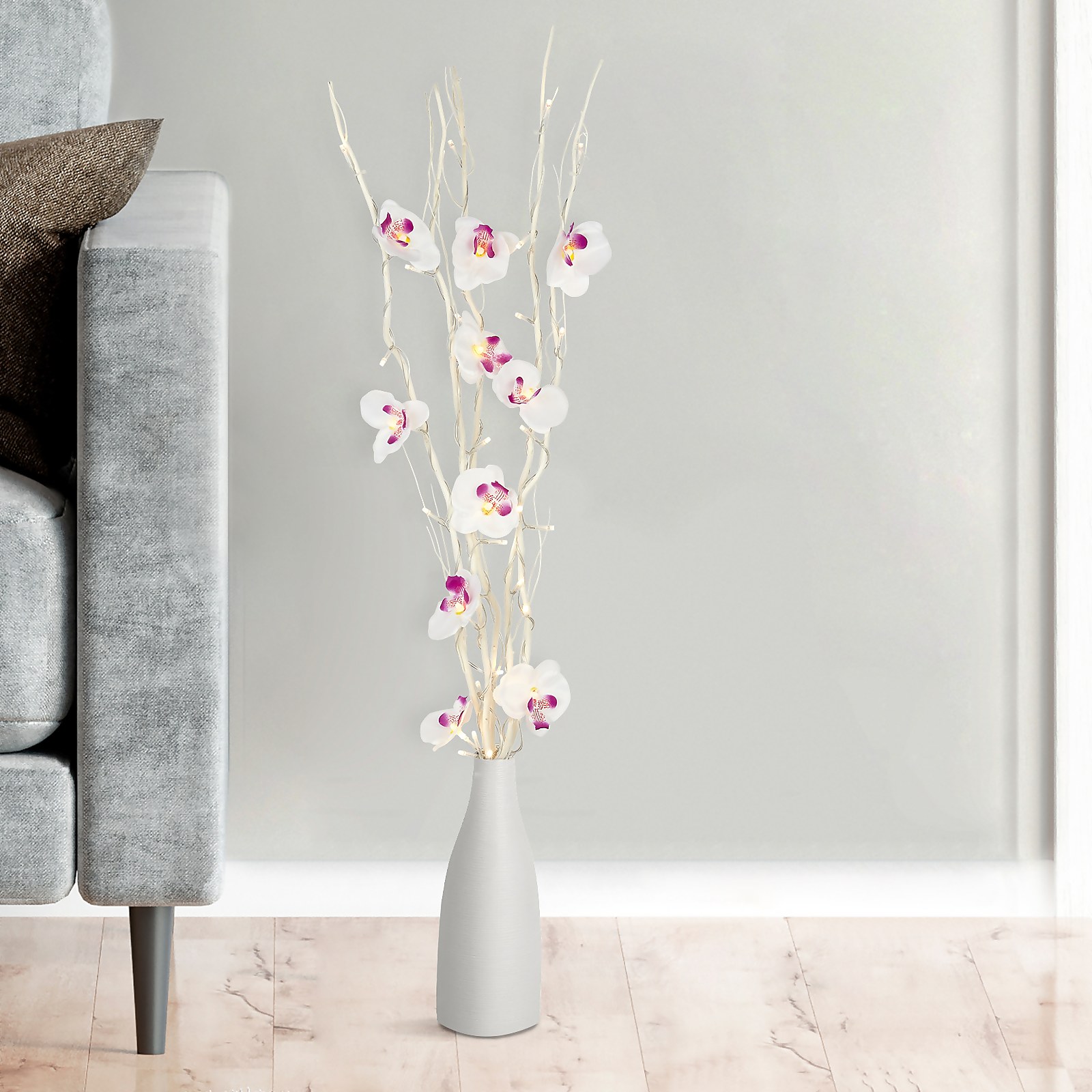 Photo of 100cm White Orchid Battery Twig Lights