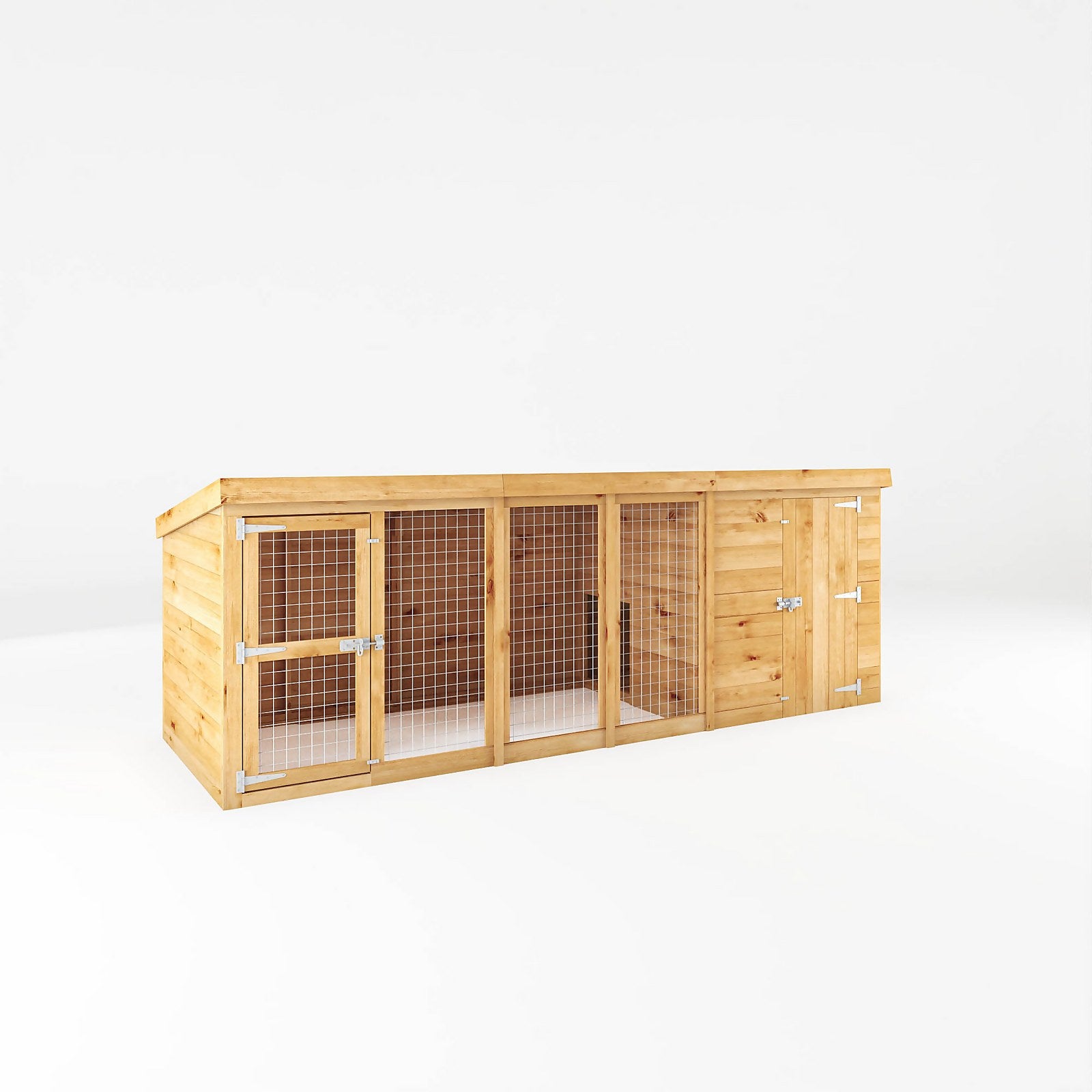 Mercia 12 x 4 Dog Kennel & Run (Installed) thumbnail