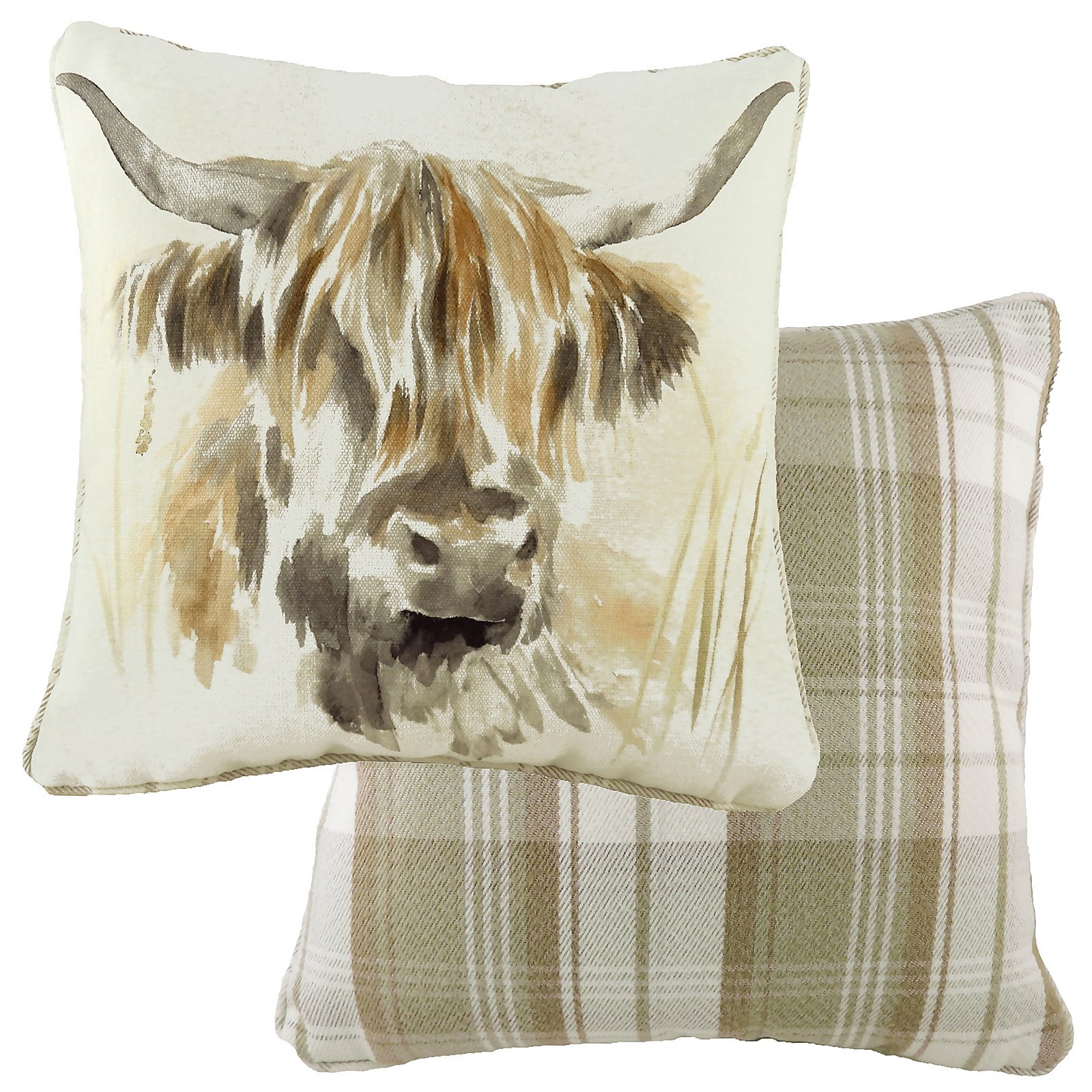 Photo of Watercolour Highland Cow Cushion